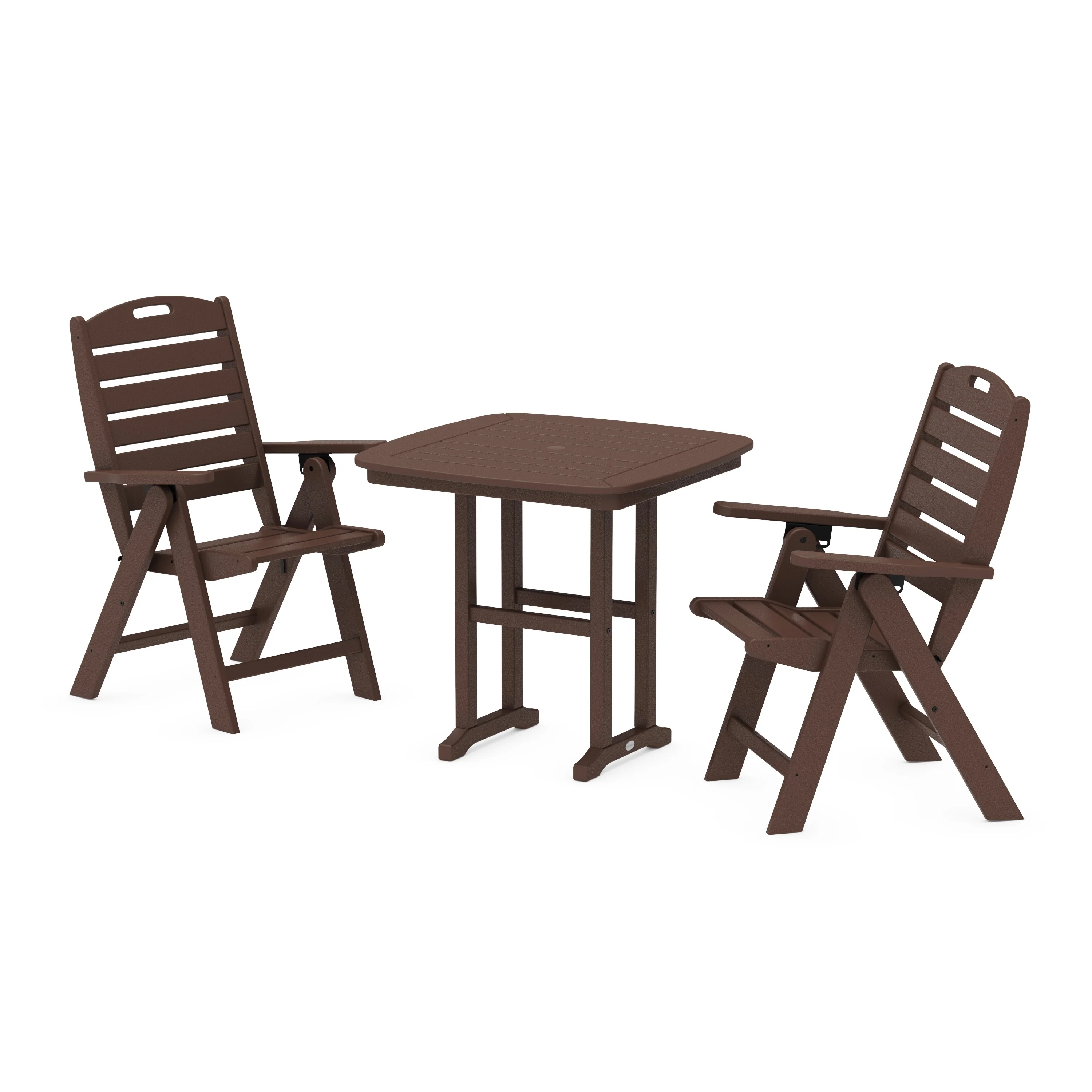 Nautical Folding Highback Chair 3-Piece Dining Set - Image 6