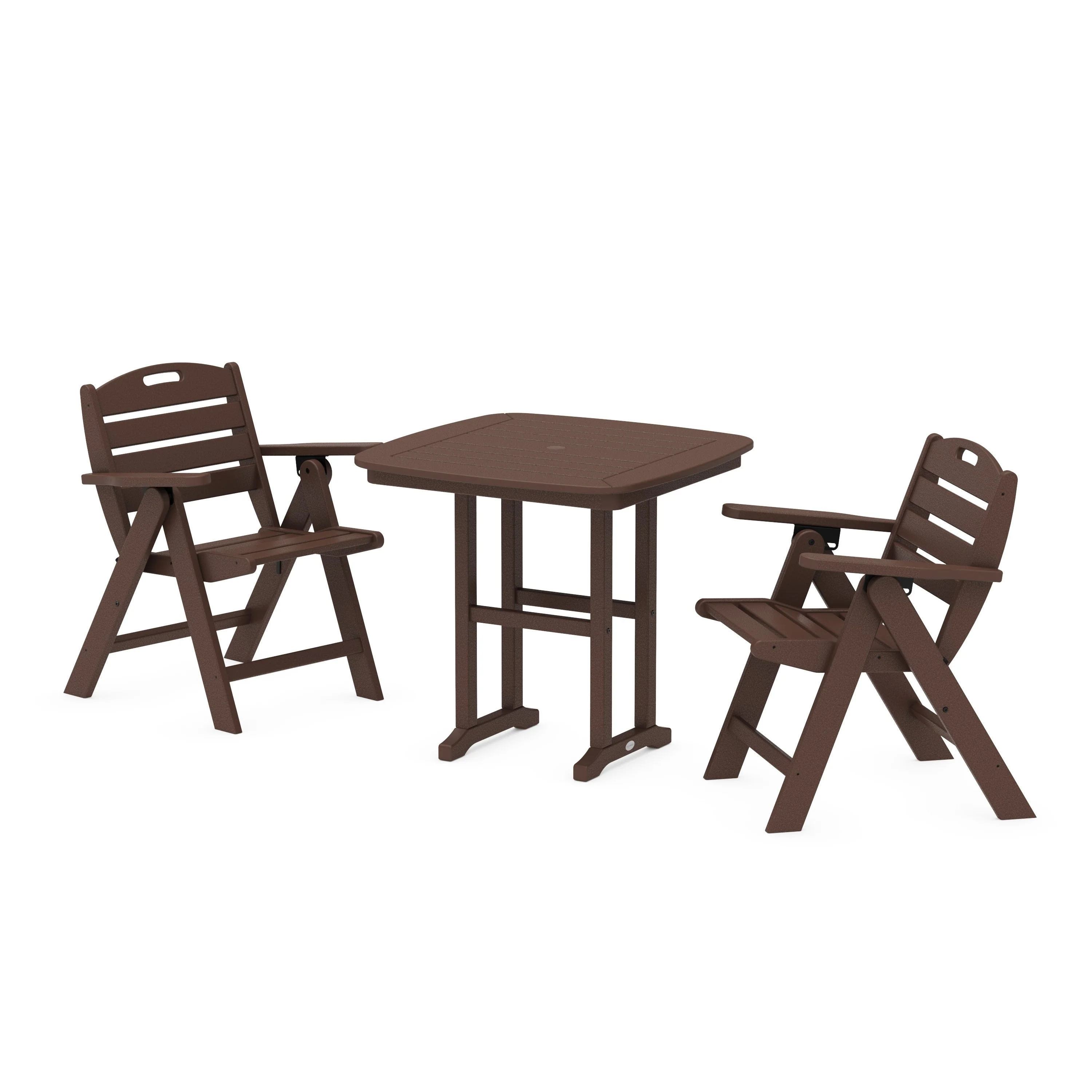 Nautical Folding Lowback Chair 3-Piece Dining Set - Image 12
