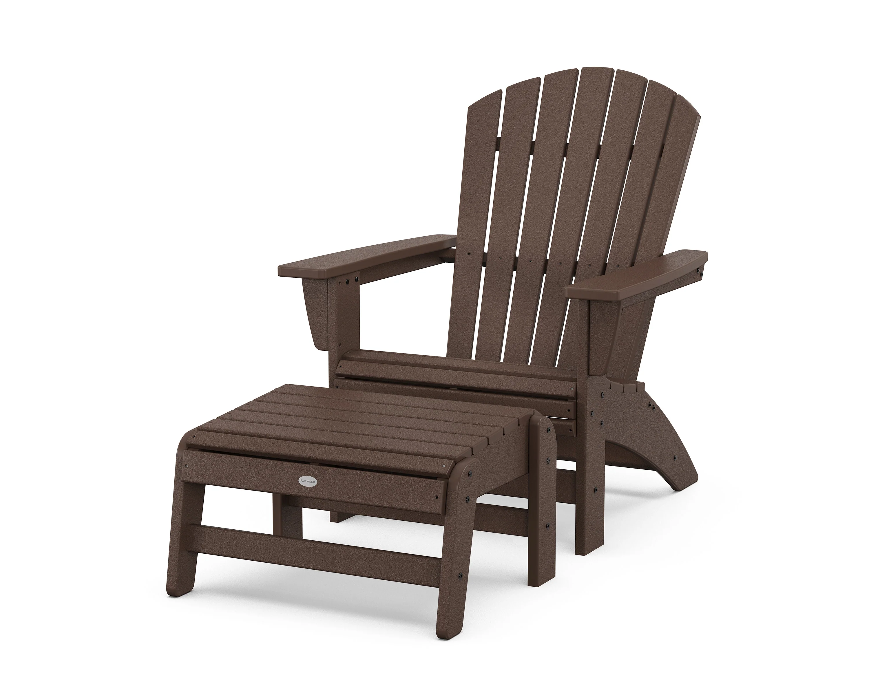 Nautical Grand Adirondack Chair with Ottoman - Image 6