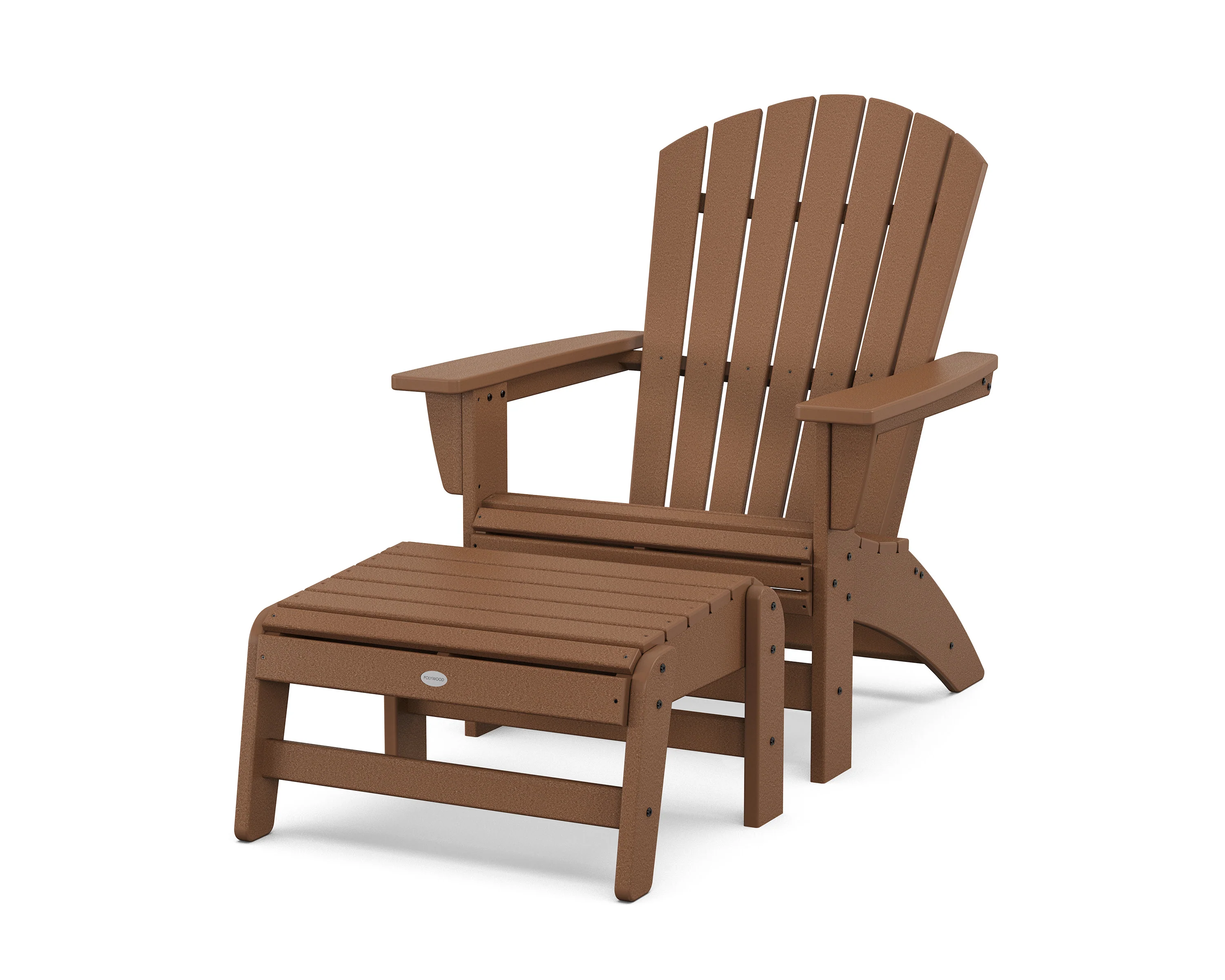 Nautical Grand Adirondack Chair with Ottoman - Image 8