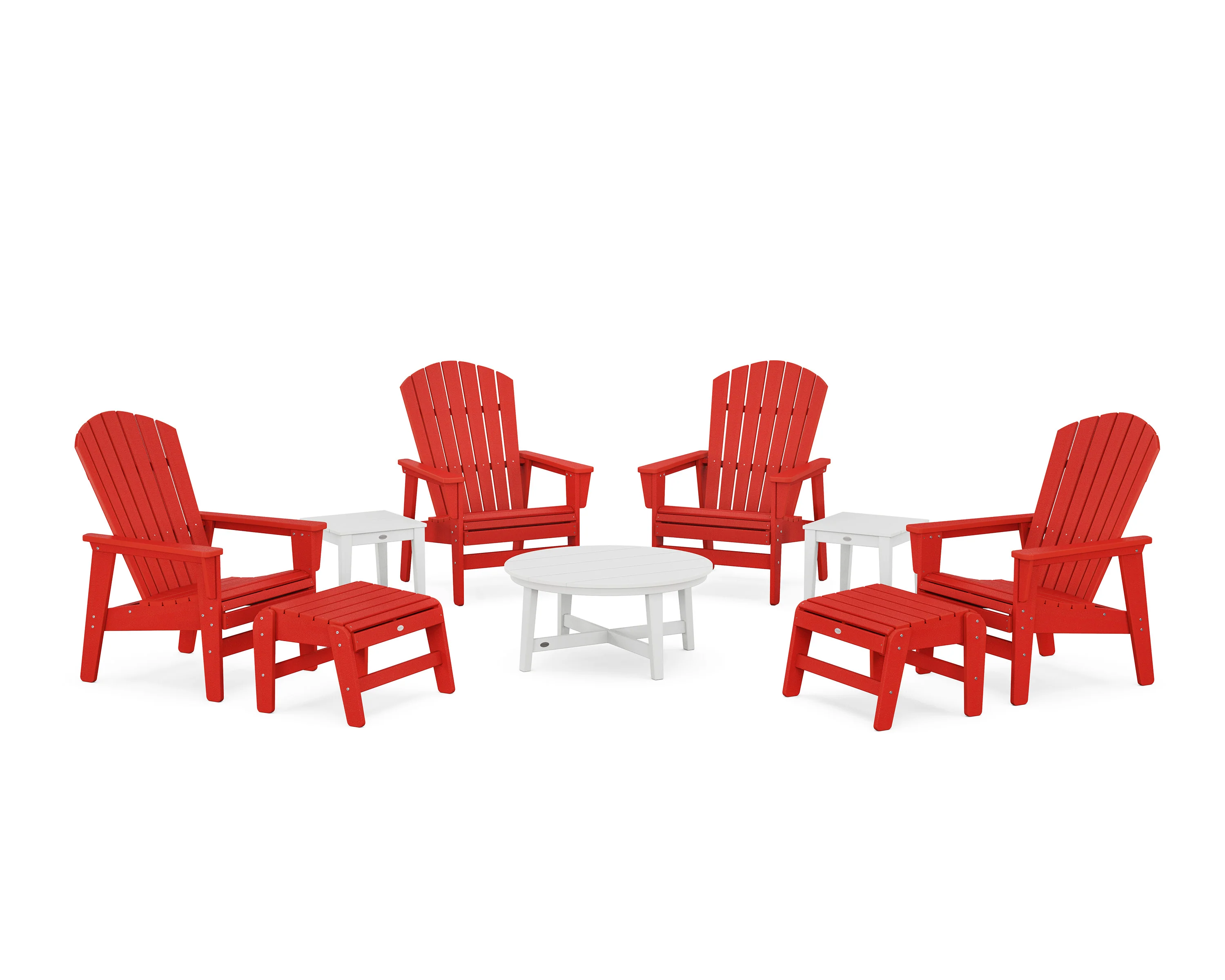 Nautical Grand Upright Adirondack 9-Piece Conversation Set - Image 6