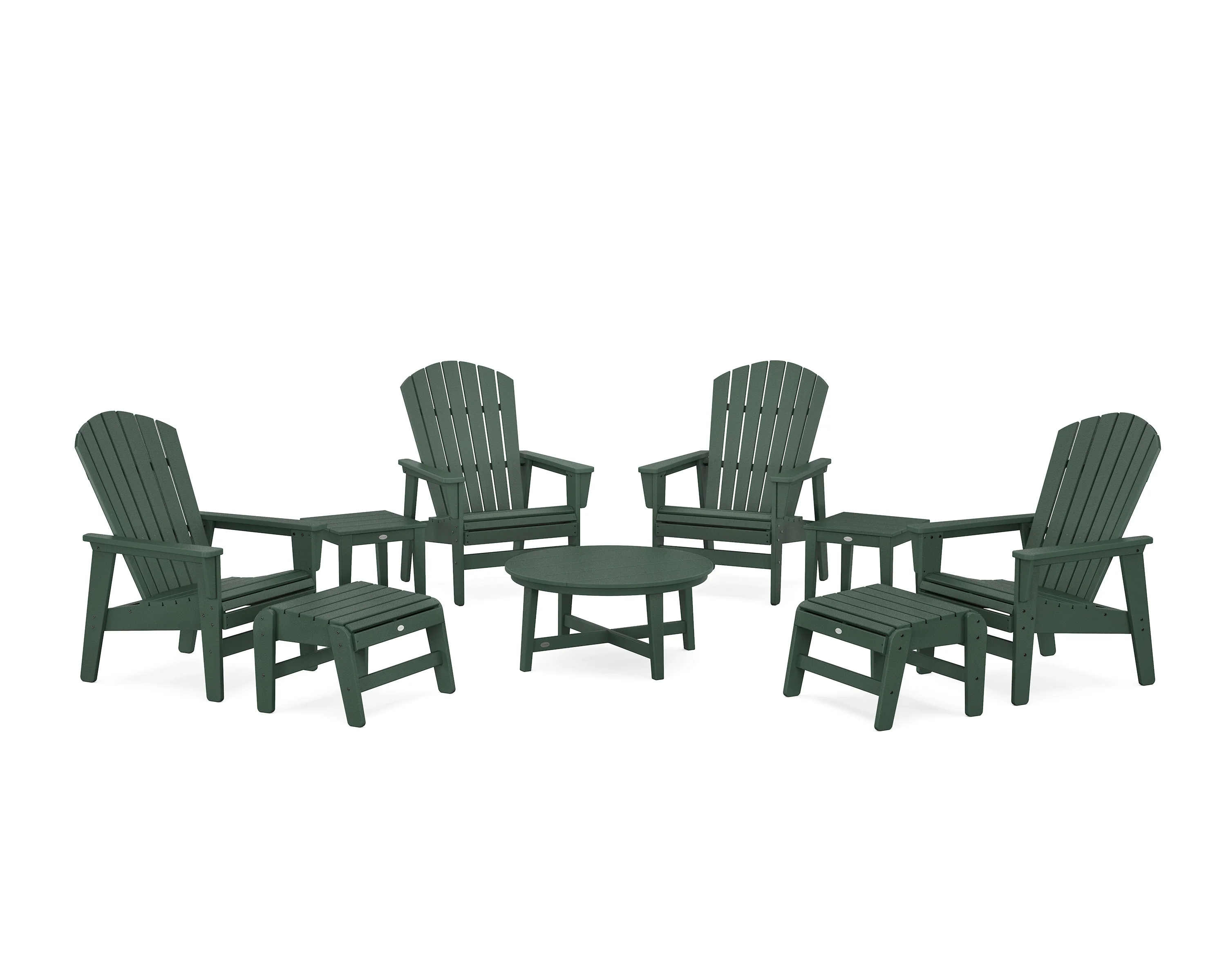 Nautical Grand Upright Adirondack 9-Piece Conversation Set - Image 7