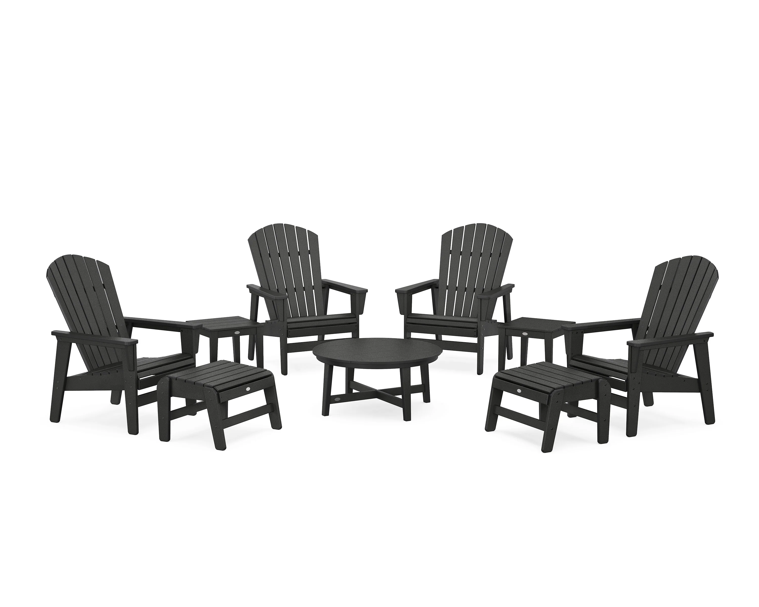 Nautical Grand Upright Adirondack 9-Piece Conversation Set - Image 9