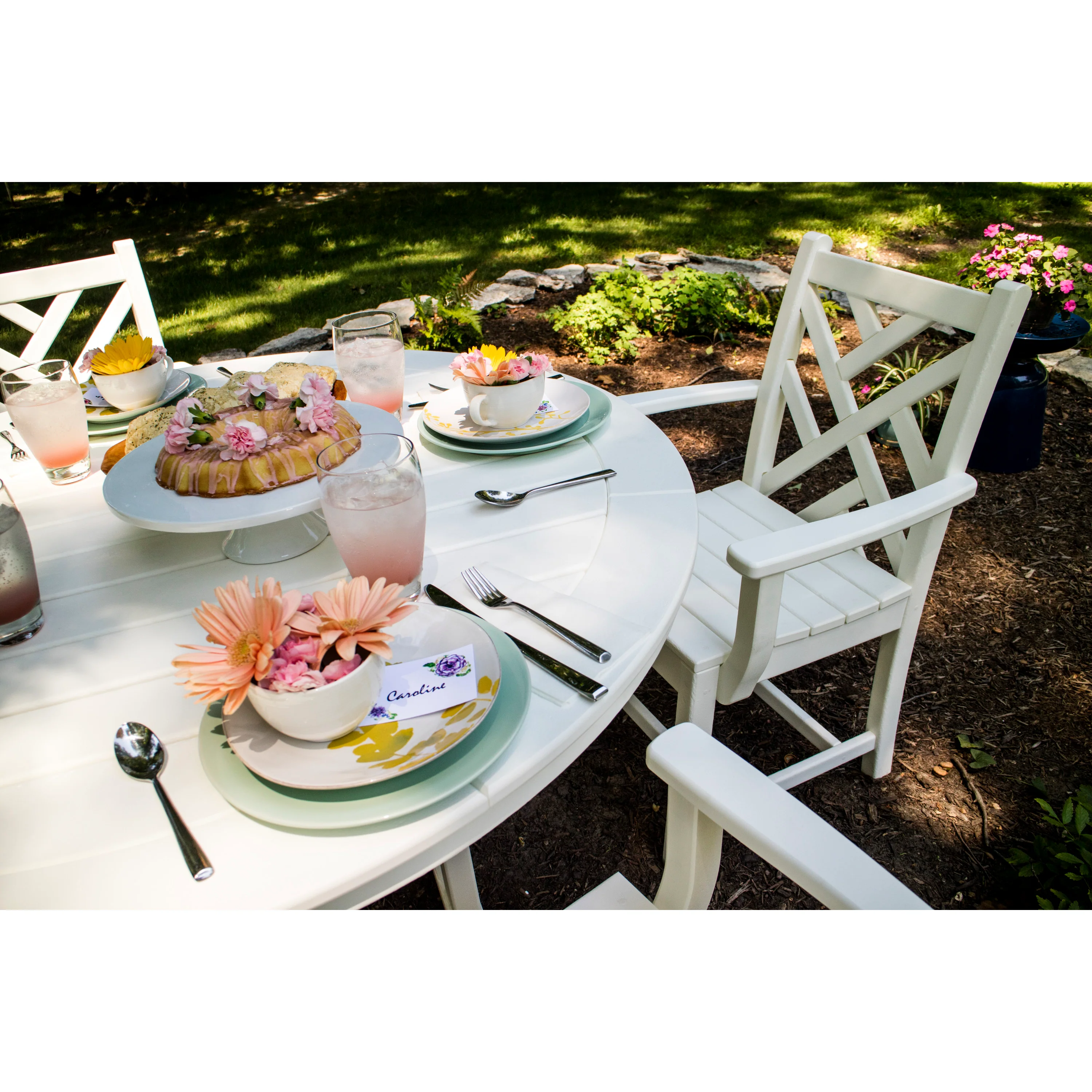 Nautical Trestle 48" Round Dining Table - Image 3