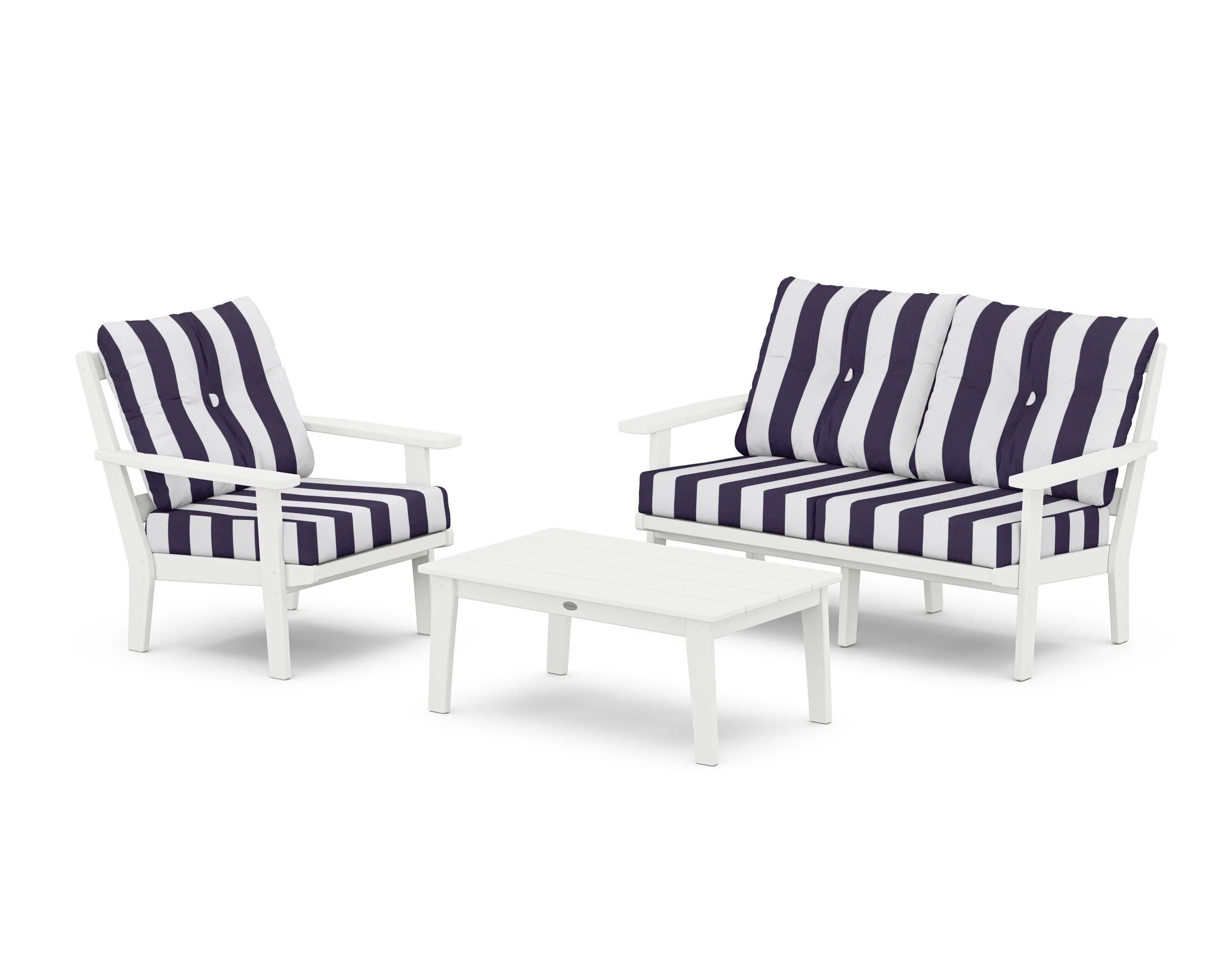Oxford 3-Piece Deep Seating Set with Loveseat - Image 20