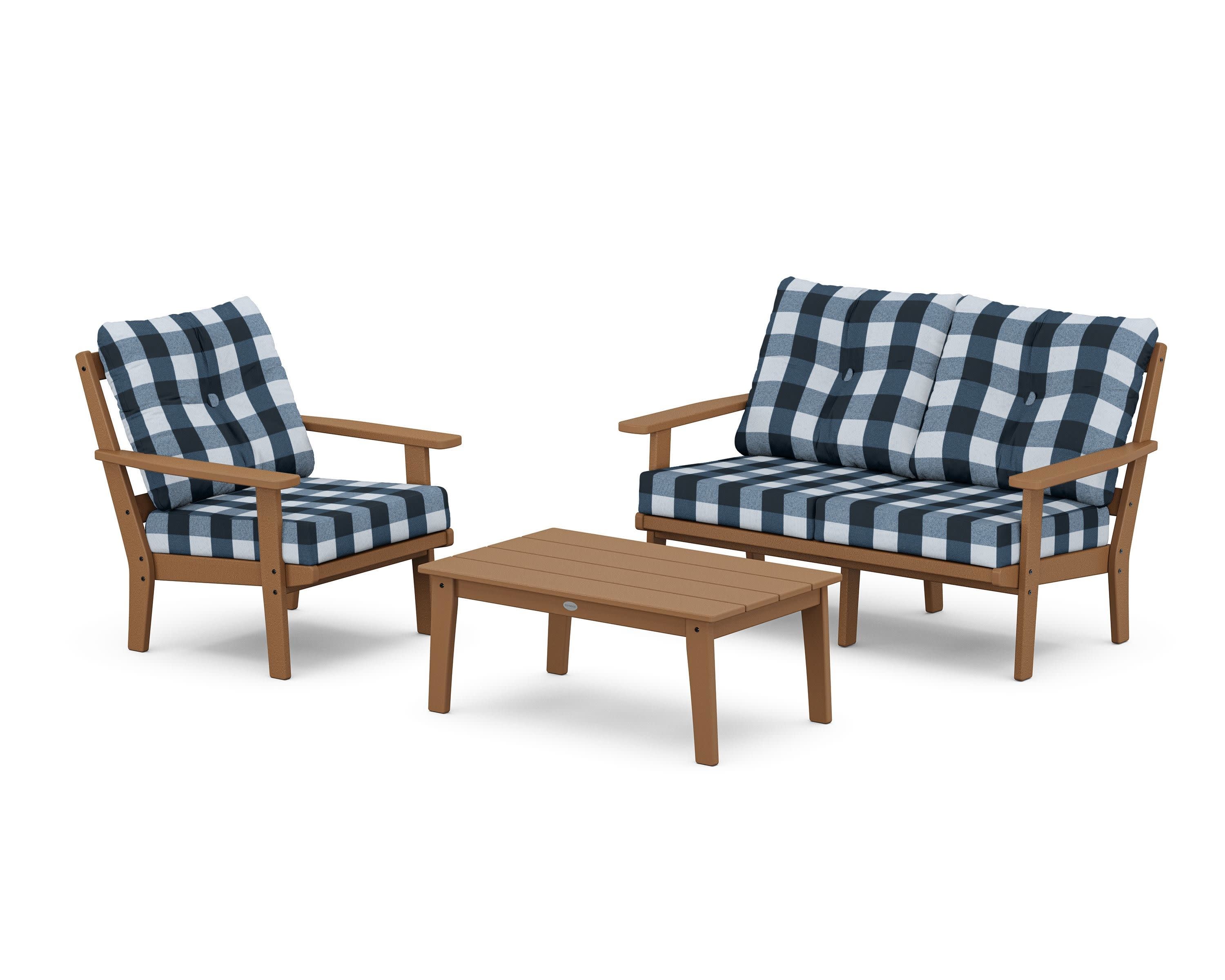 Oxford 3-Piece Deep Seating Set with Loveseat - Image 30