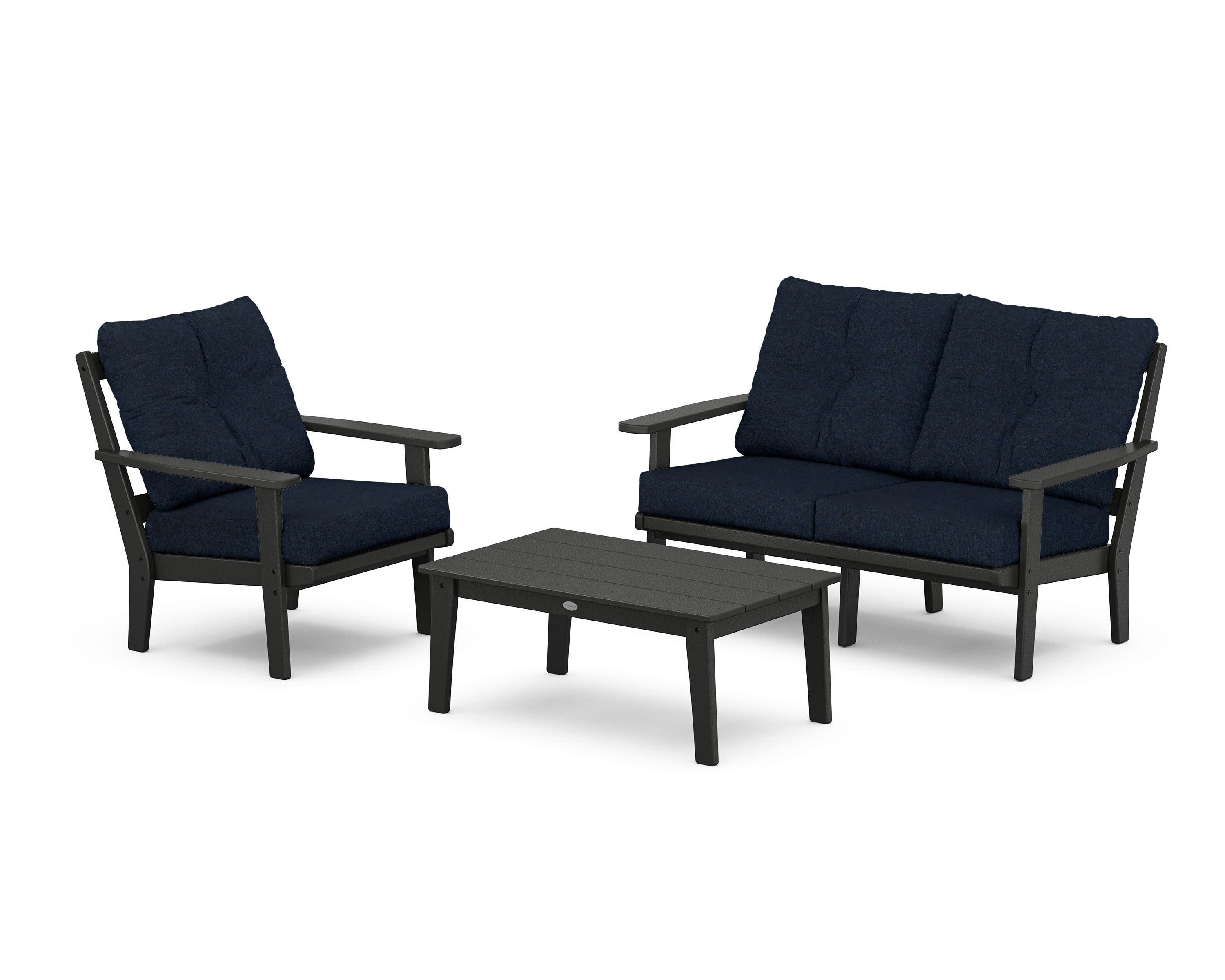 Oxford 3-Piece Deep Seating Set with Loveseat - Image 61