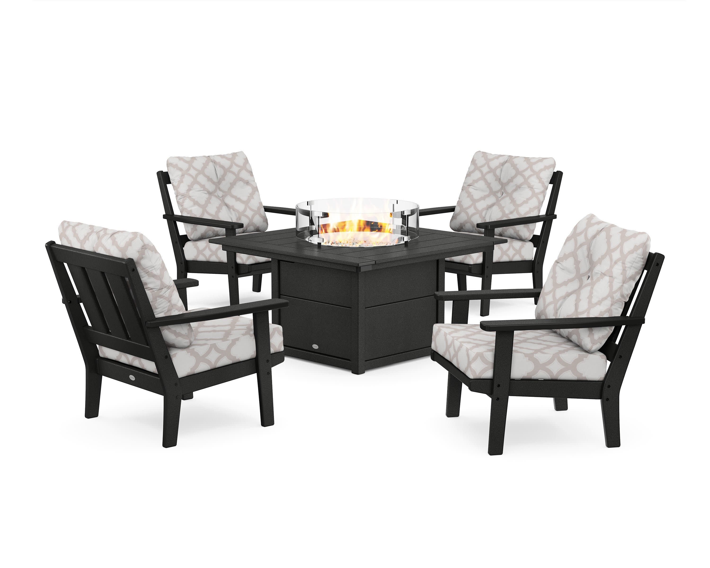 Oxford 5-Piece Deep Seating Set with Fire Pit Table - Image 10