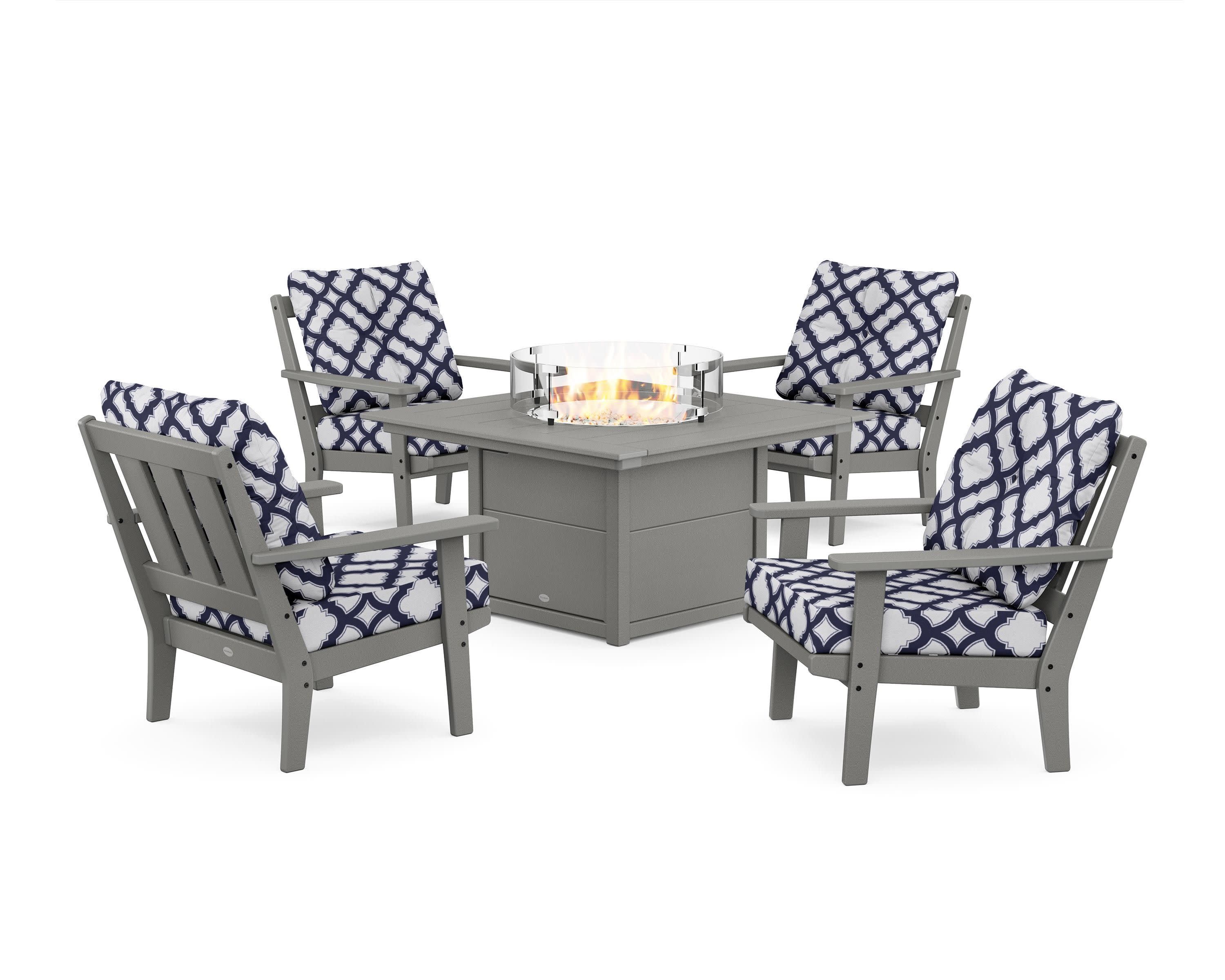 Oxford 5-Piece Deep Seating Set with Fire Pit Table - Image 101