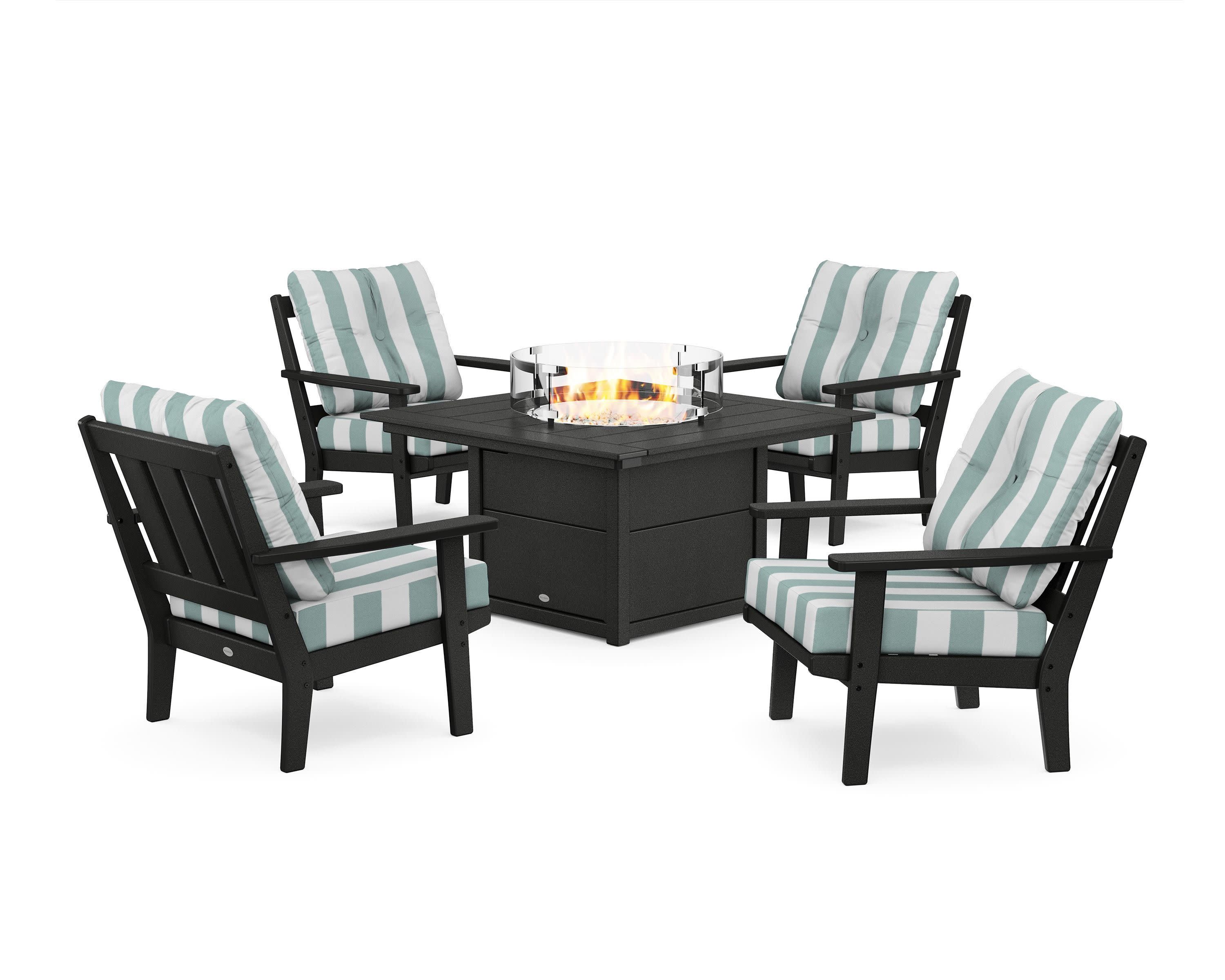 Oxford 5-Piece Deep Seating Set with Fire Pit Table - Image 105