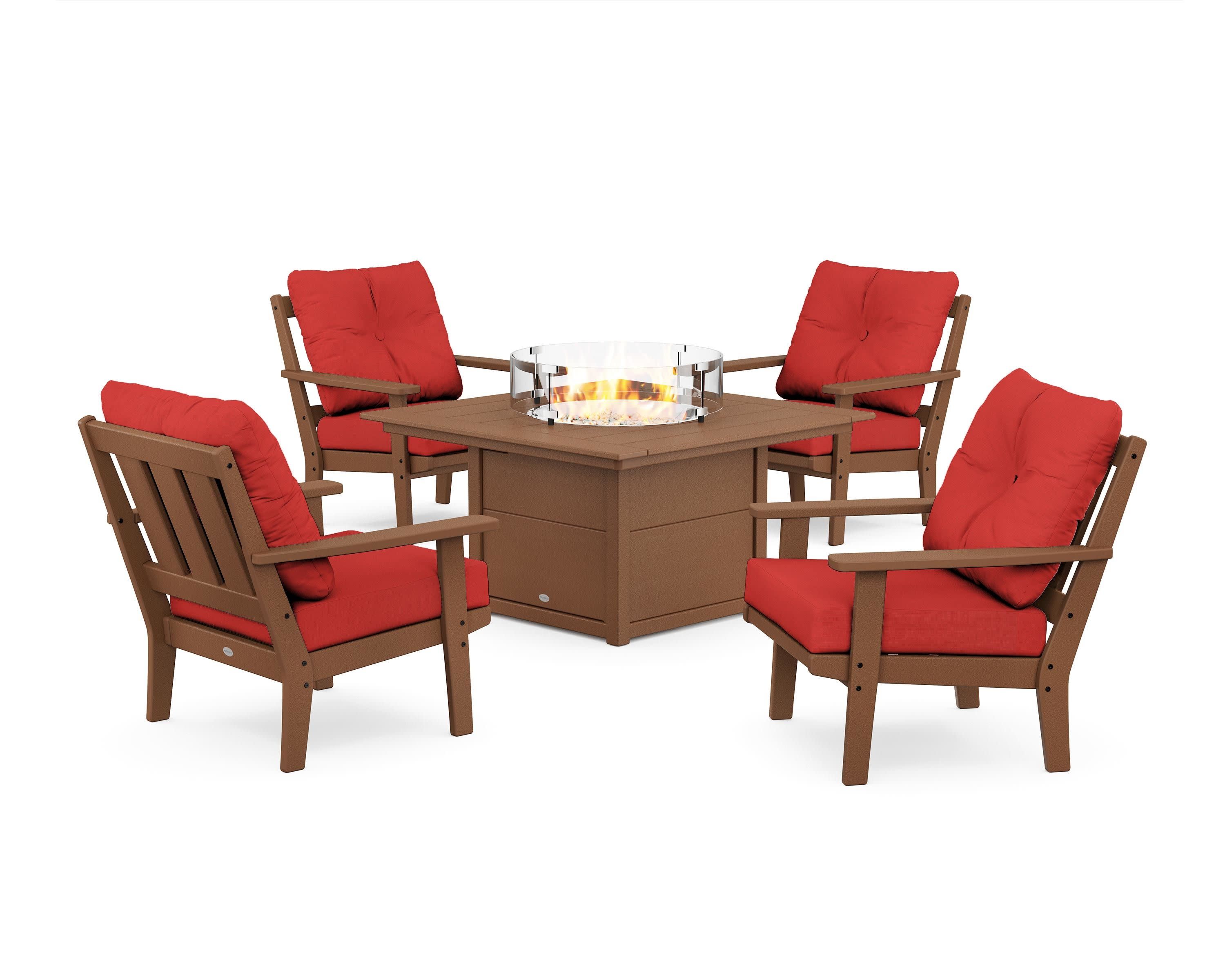 Oxford 5-Piece Deep Seating Set with Fire Pit Table - Image 107