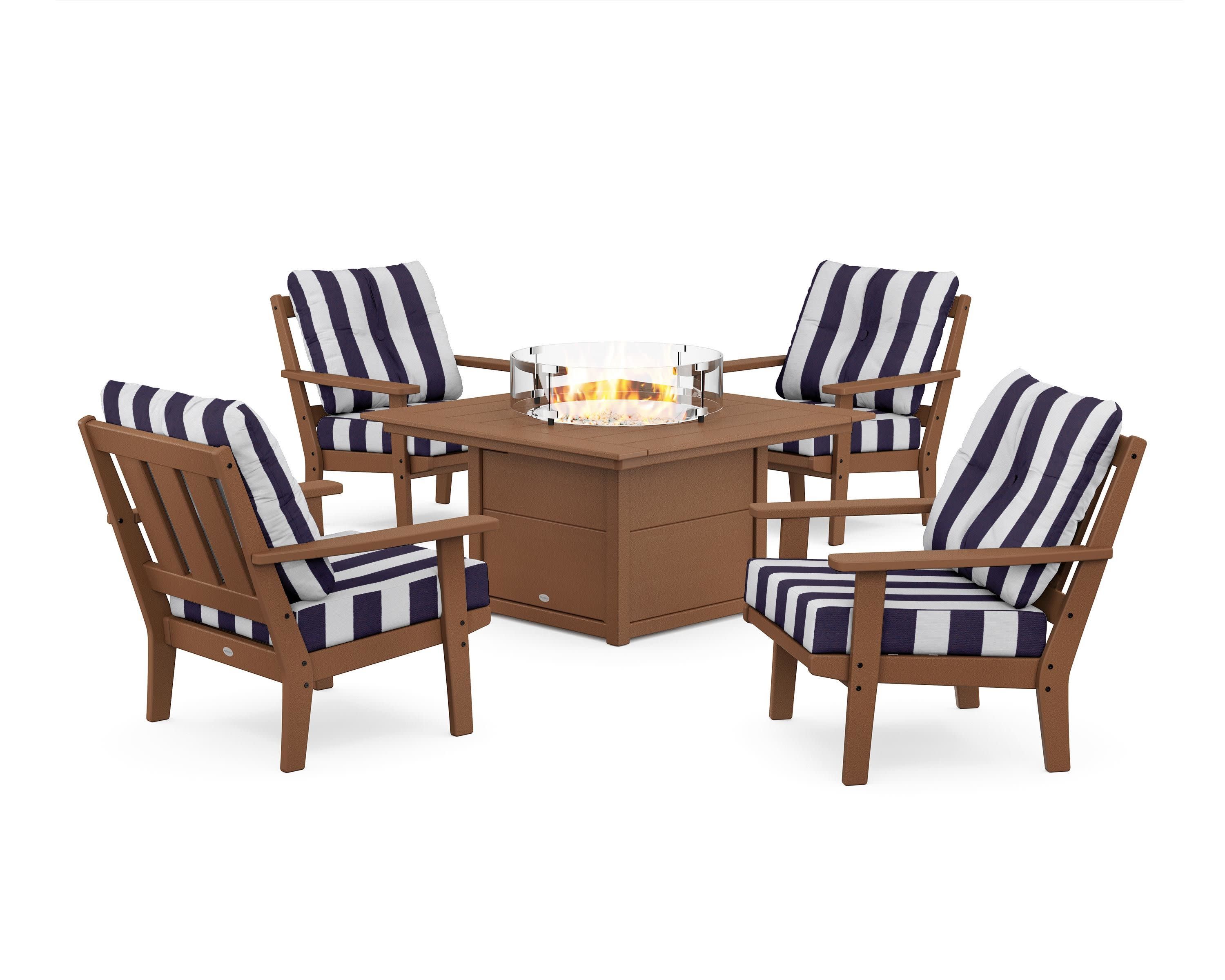Oxford 5-Piece Deep Seating Set with Fire Pit Table - Image 109