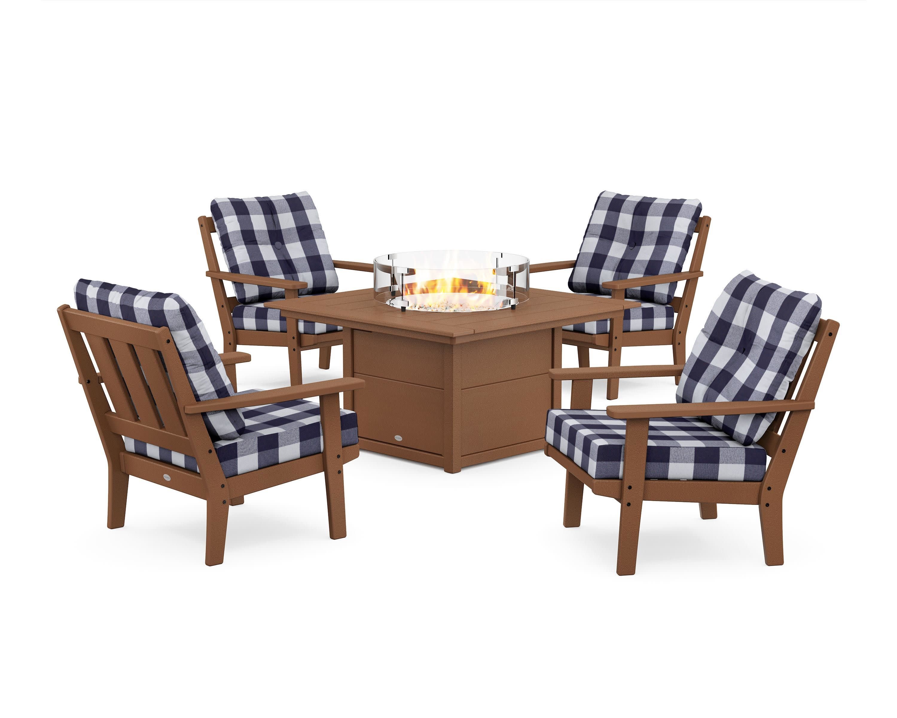 Oxford 5-Piece Deep Seating Set with Fire Pit Table - Image 135