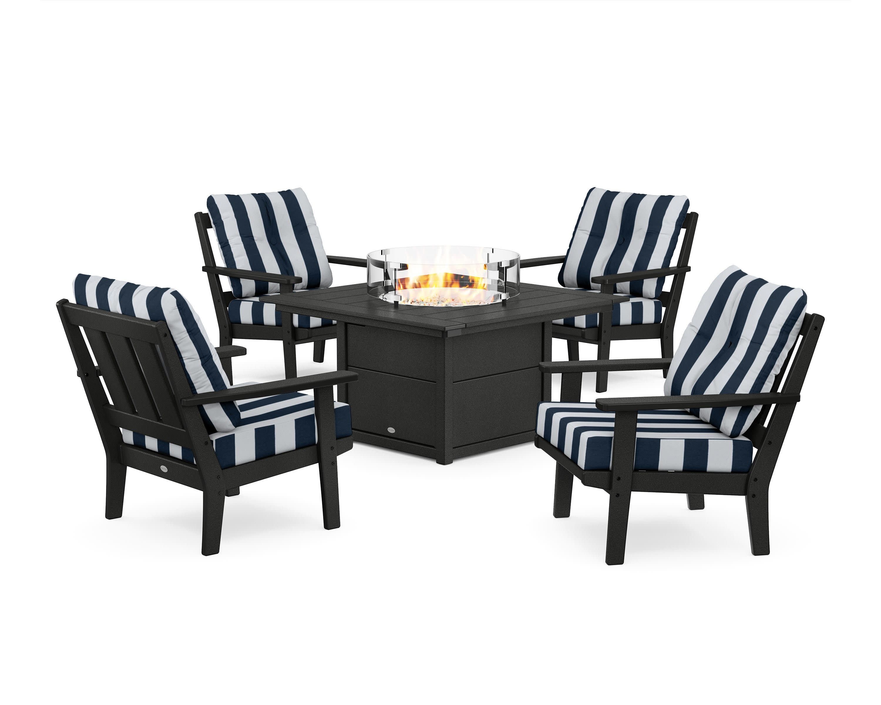 Oxford 5-Piece Deep Seating Set with Fire Pit Table - Image 153