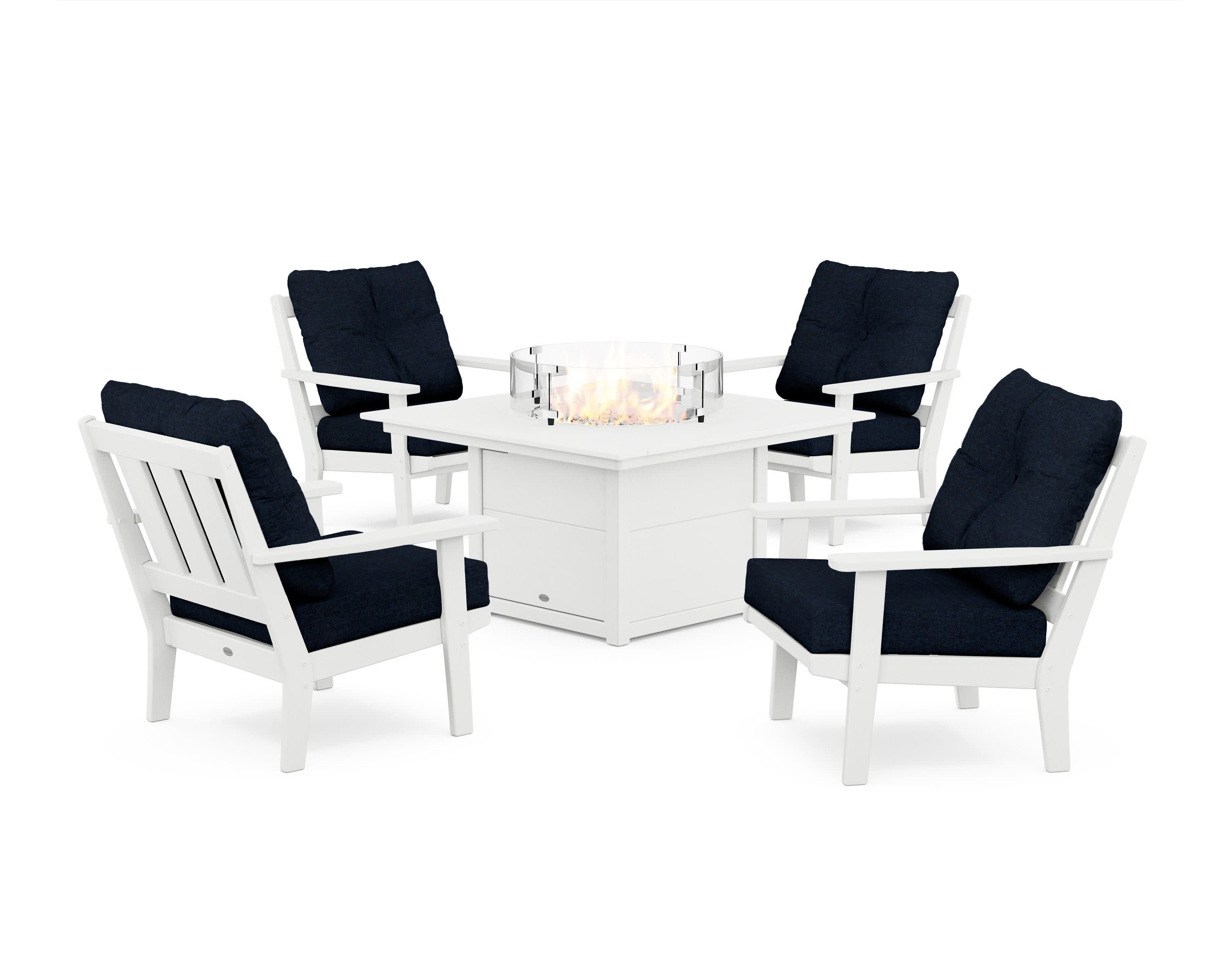 Oxford 5-Piece Deep Seating Set with Fire Pit Table - Image 20