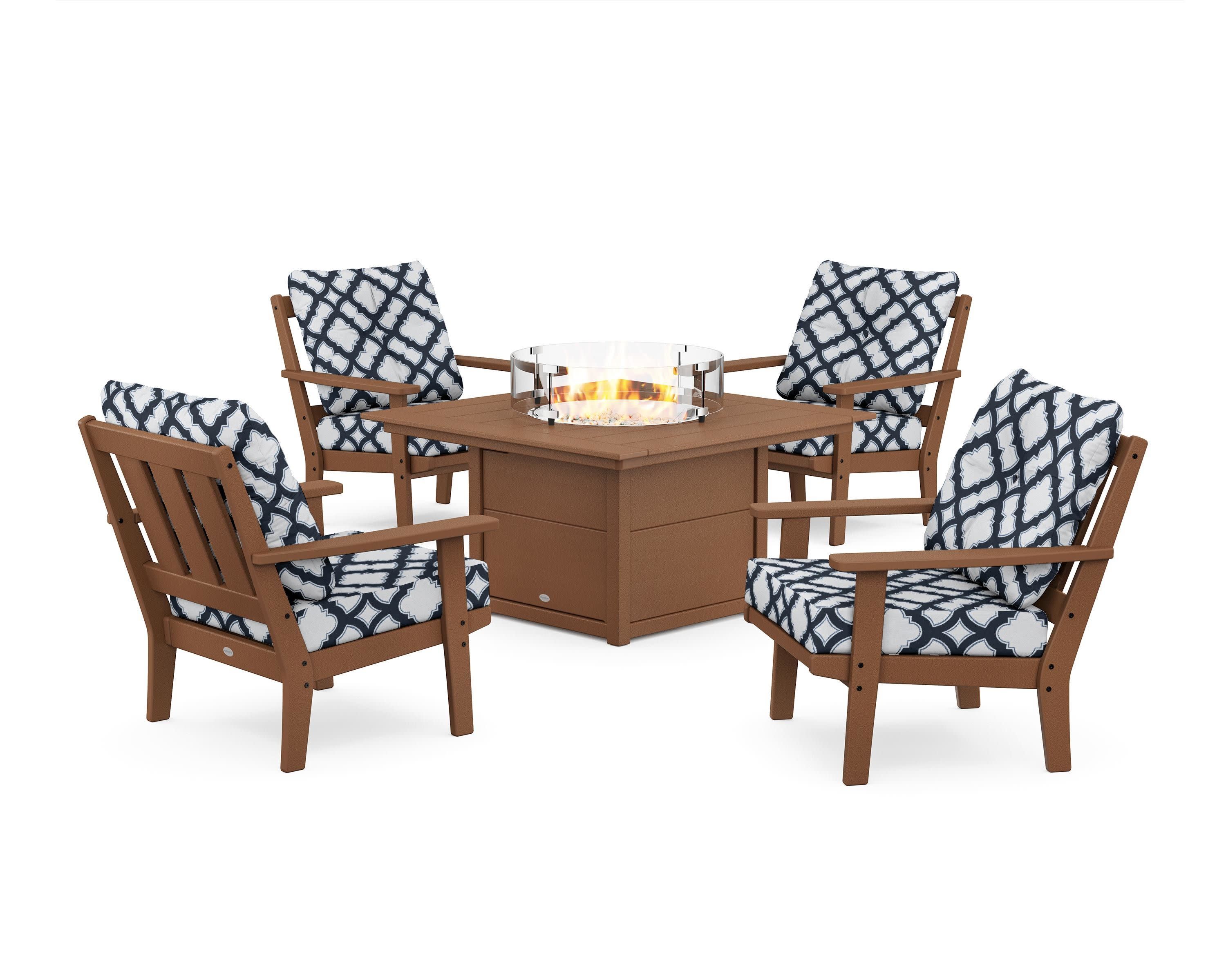 Oxford 5-Piece Deep Seating Set with Fire Pit Table - Image 200