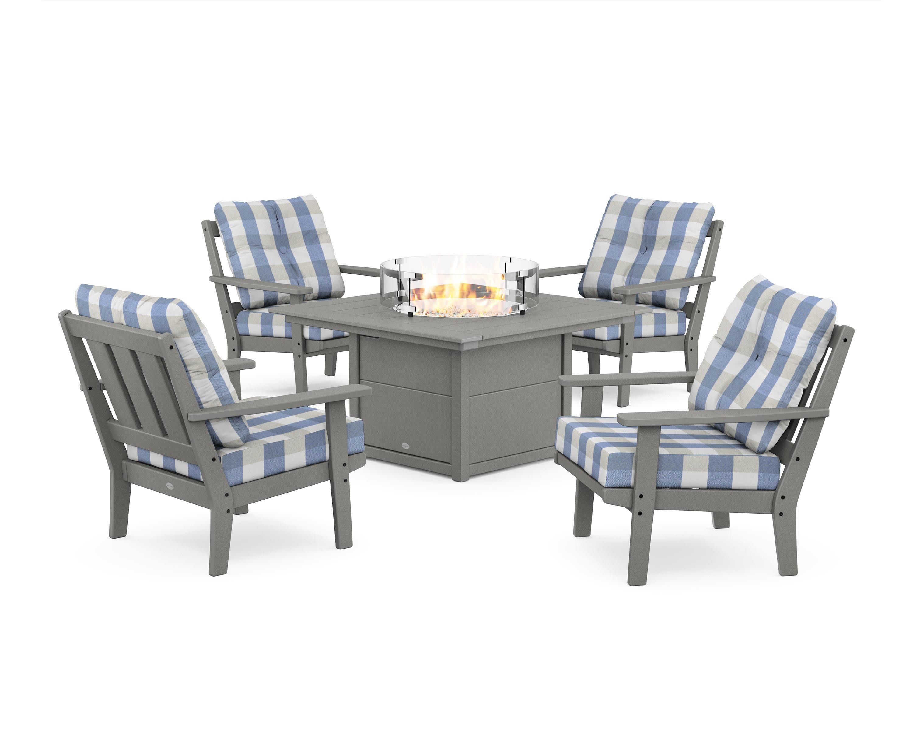 Oxford 5-Piece Deep Seating Set with Fire Pit Table - Image 207