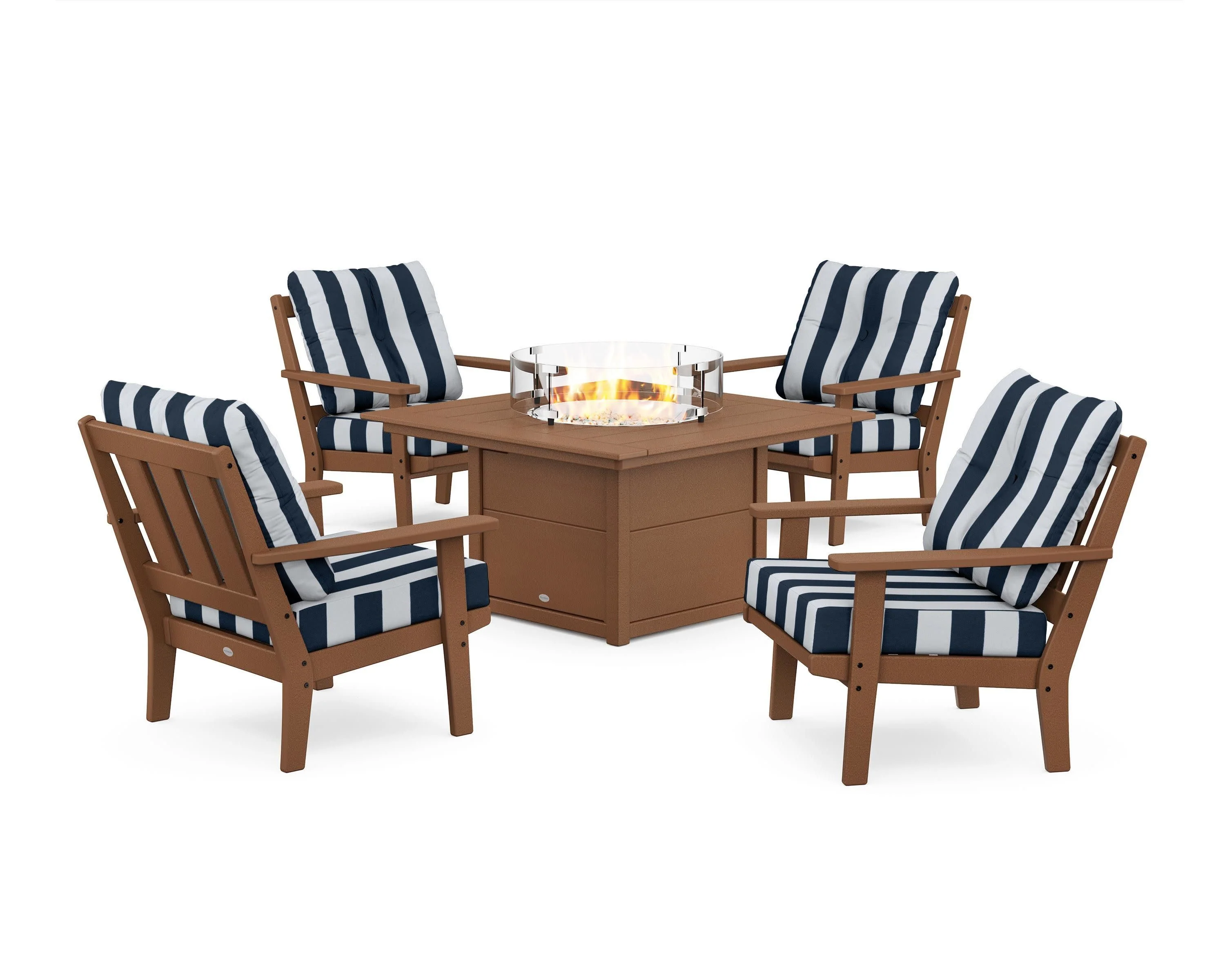 Oxford 5-Piece Deep Seating Set with Fire Pit Table - Image 21