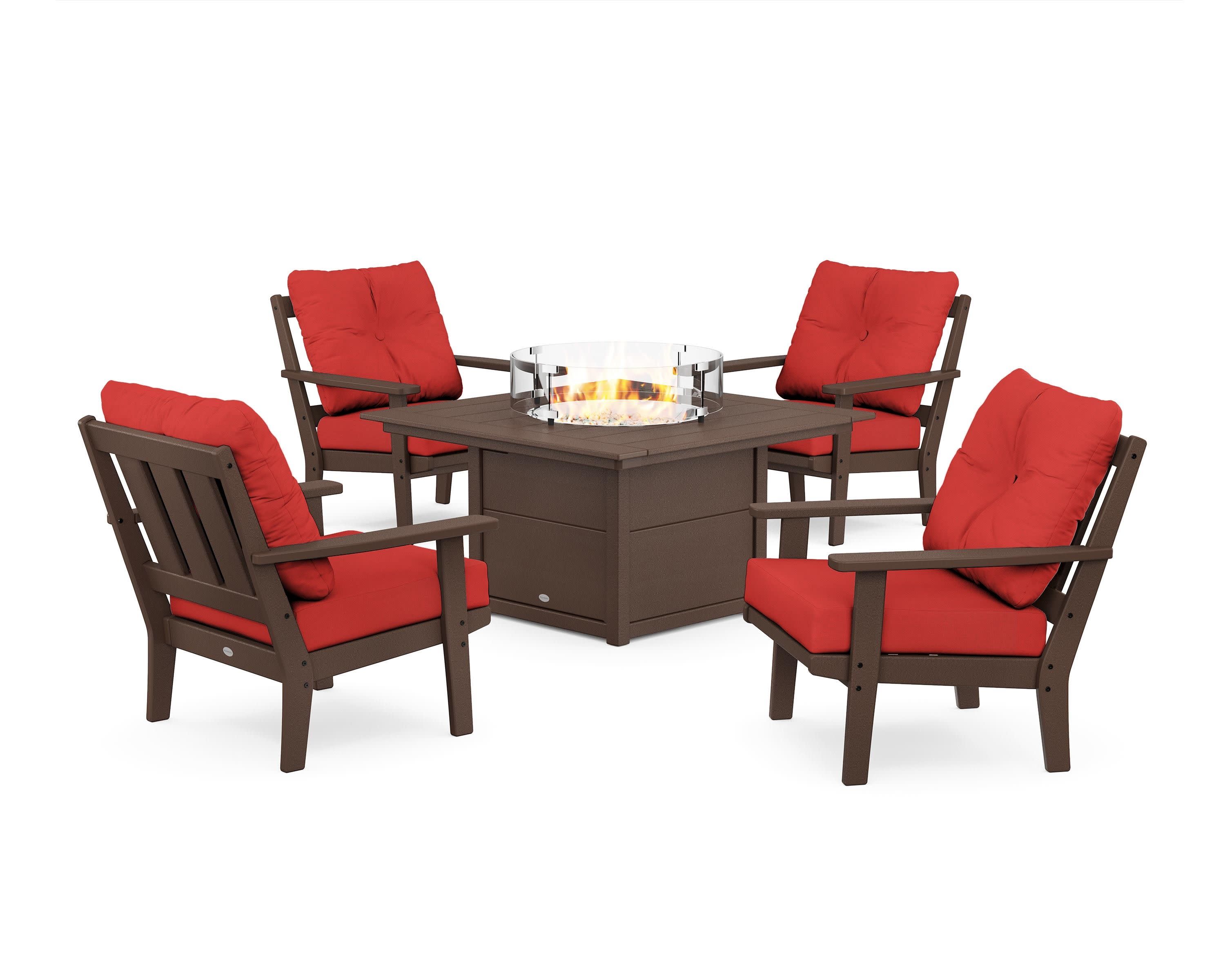 Oxford 5-Piece Deep Seating Set with Fire Pit Table - Image 23