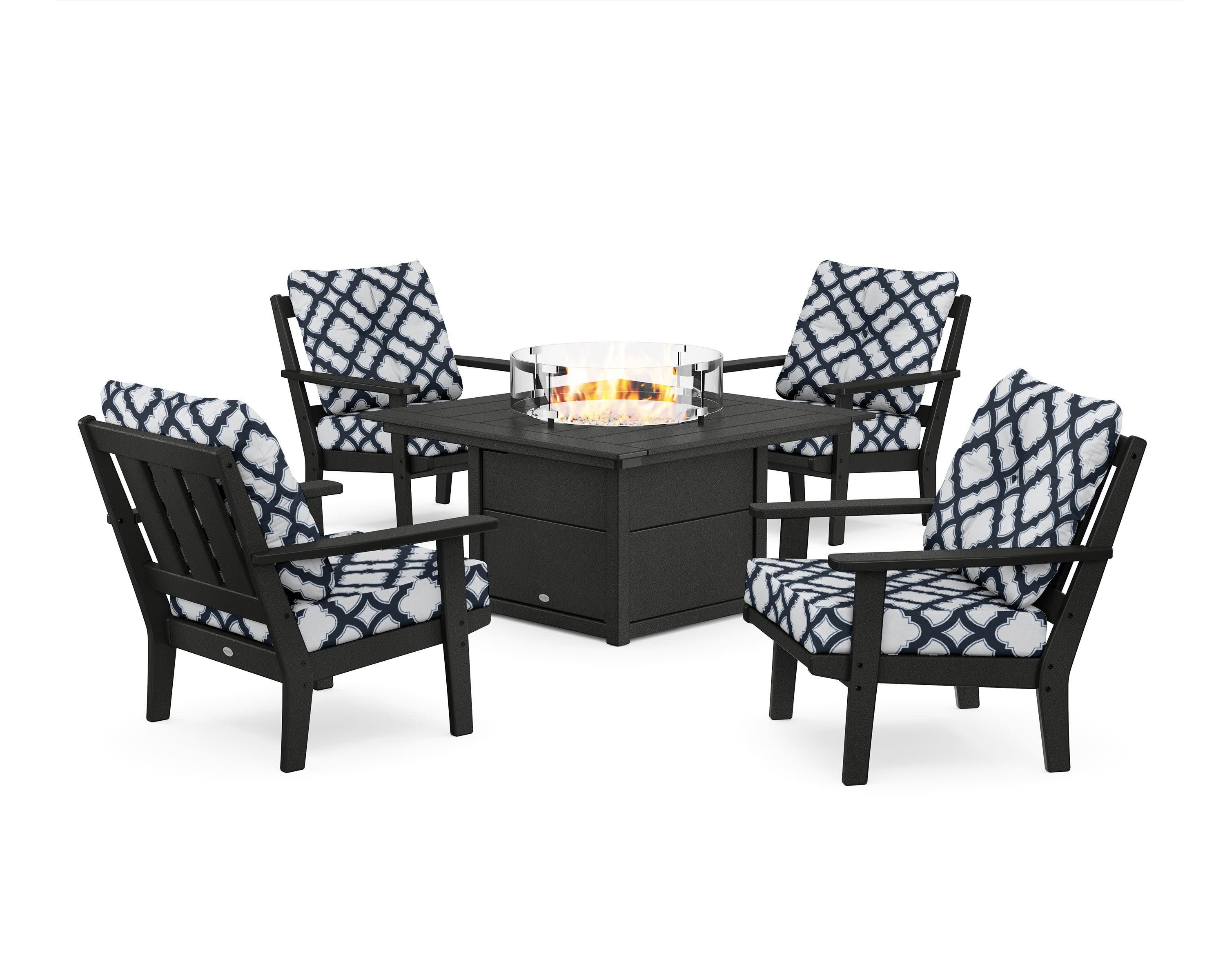 Oxford 5-Piece Deep Seating Set with Fire Pit Table - Image 28