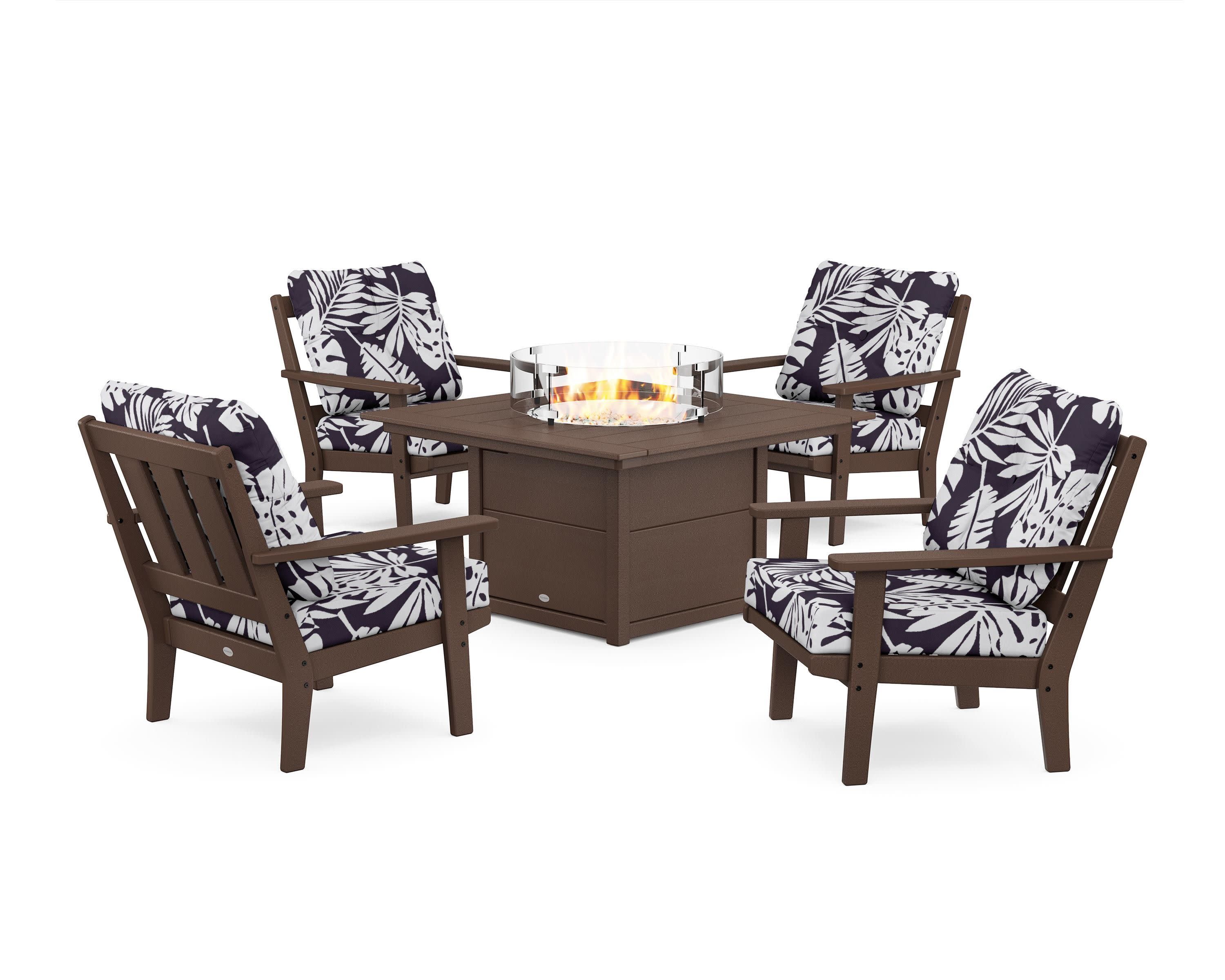 Oxford 5-Piece Deep Seating Set with Fire Pit Table - Image 31