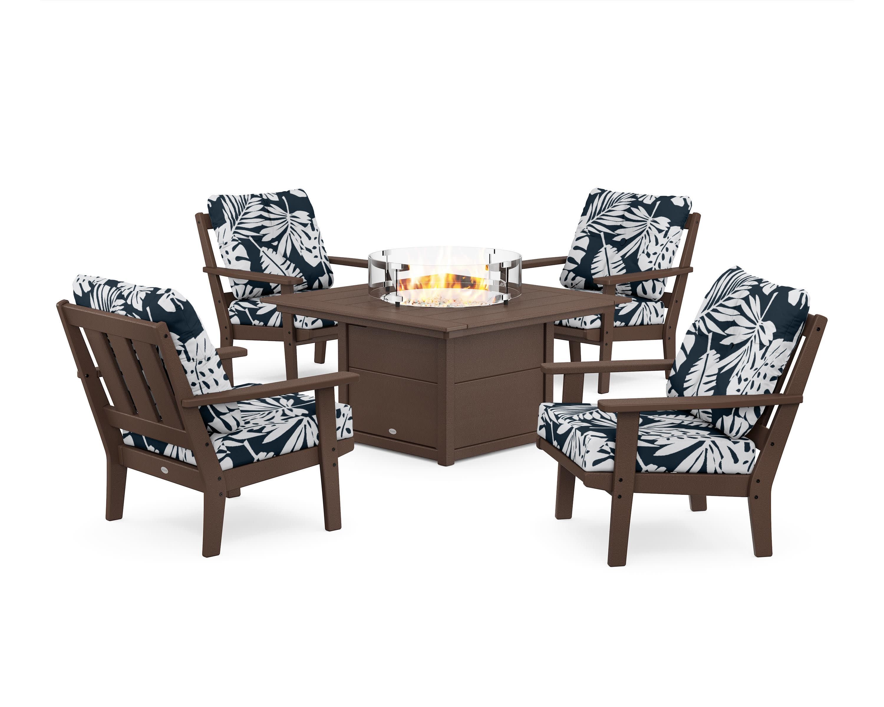 Oxford 5-Piece Deep Seating Set with Fire Pit Table - Image 33