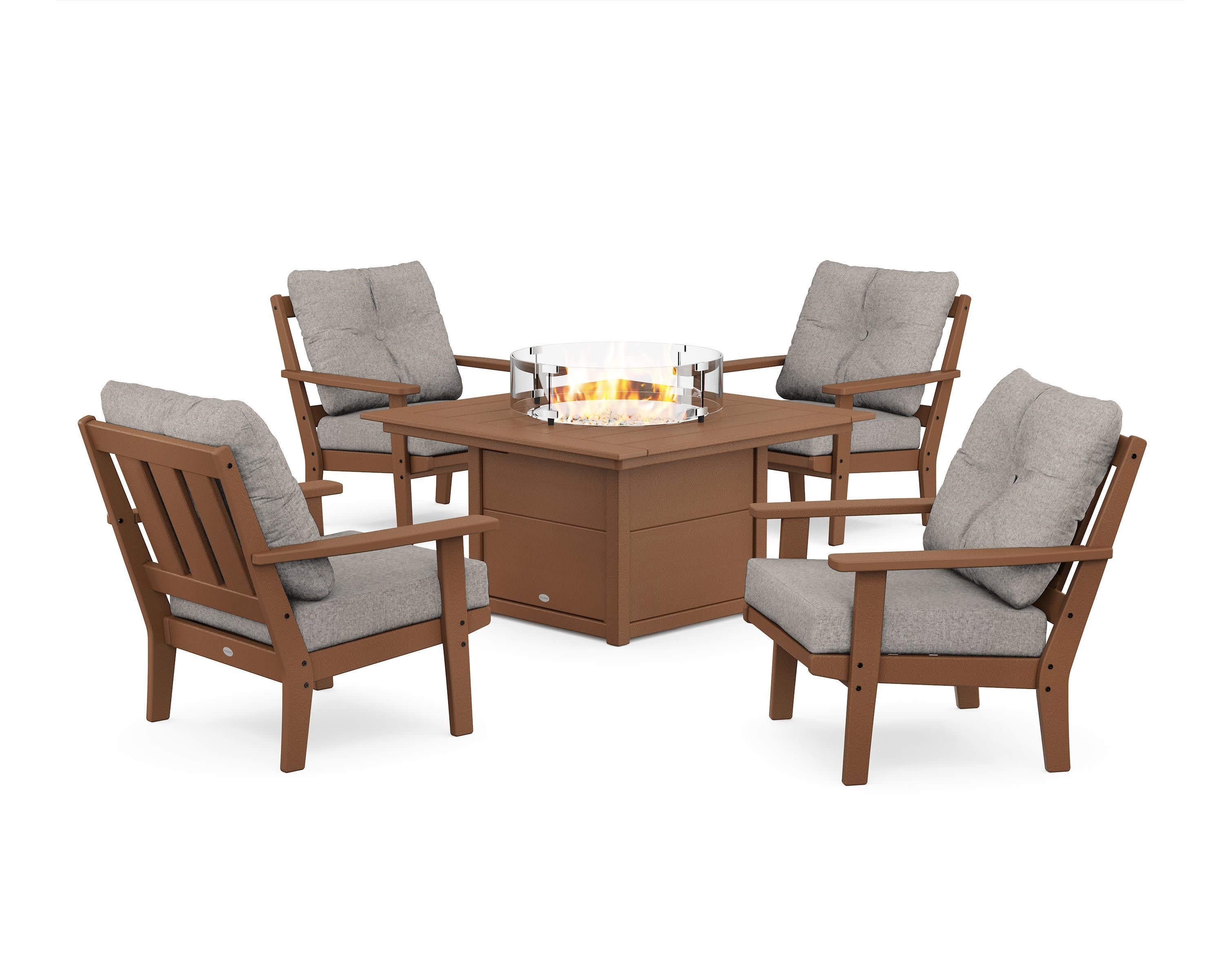 Oxford 5-Piece Deep Seating Set with Fire Pit Table - Image 34