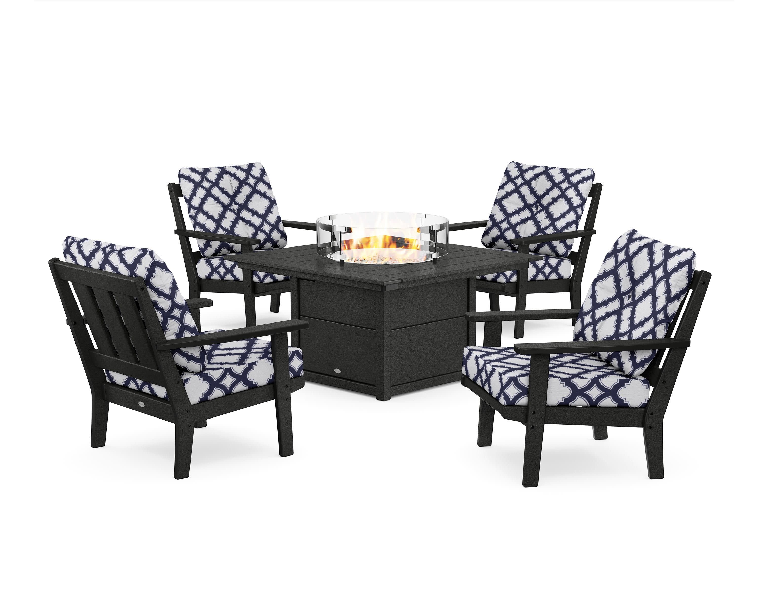 Oxford 5-Piece Deep Seating Set with Fire Pit Table - Image 37