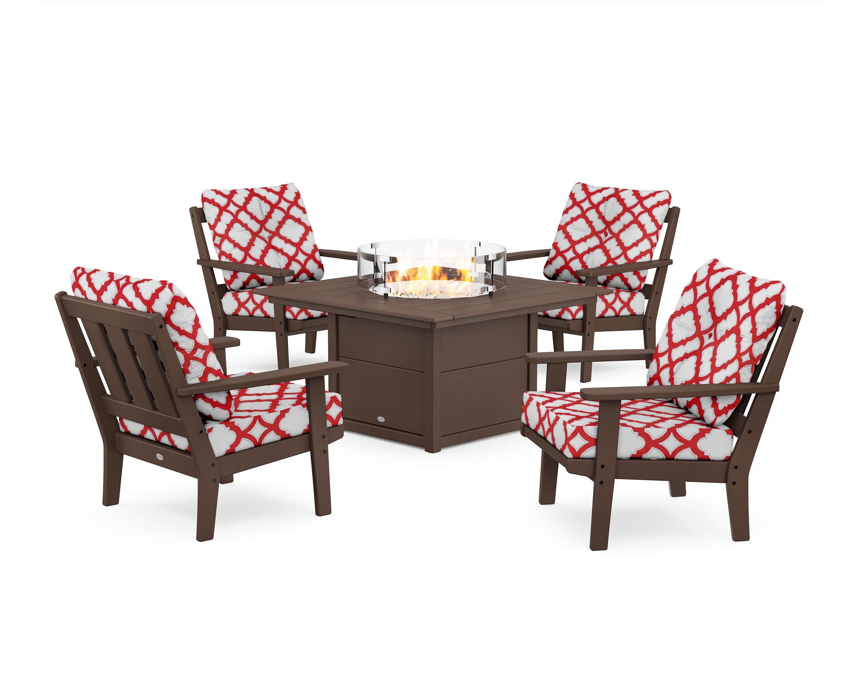 Oxford 5-Piece Deep Seating Set with Fire Pit Table - Image 38