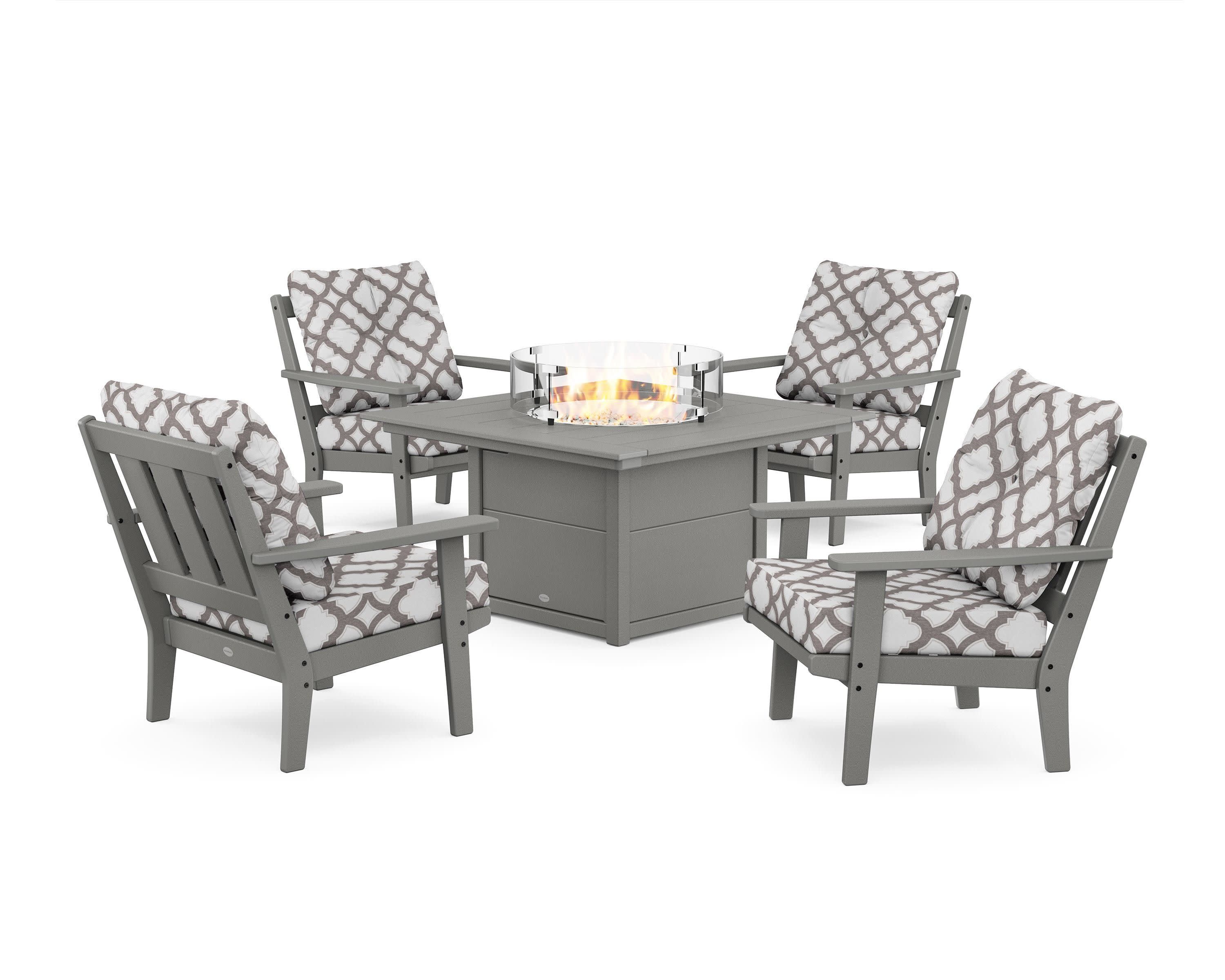 Oxford 5-Piece Deep Seating Set with Fire Pit Table - Image 41