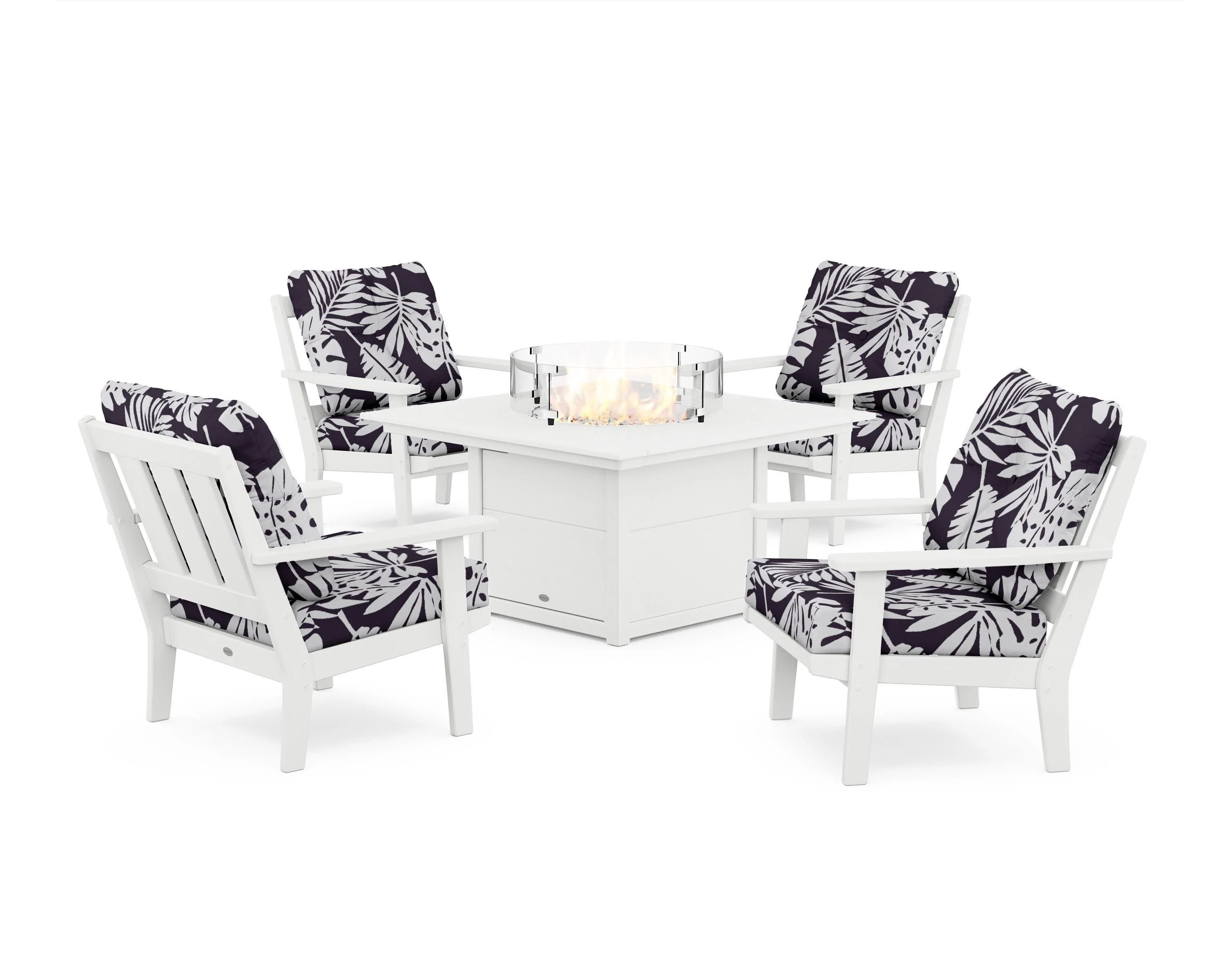 Oxford 5-Piece Deep Seating Set with Fire Pit Table - Image 42