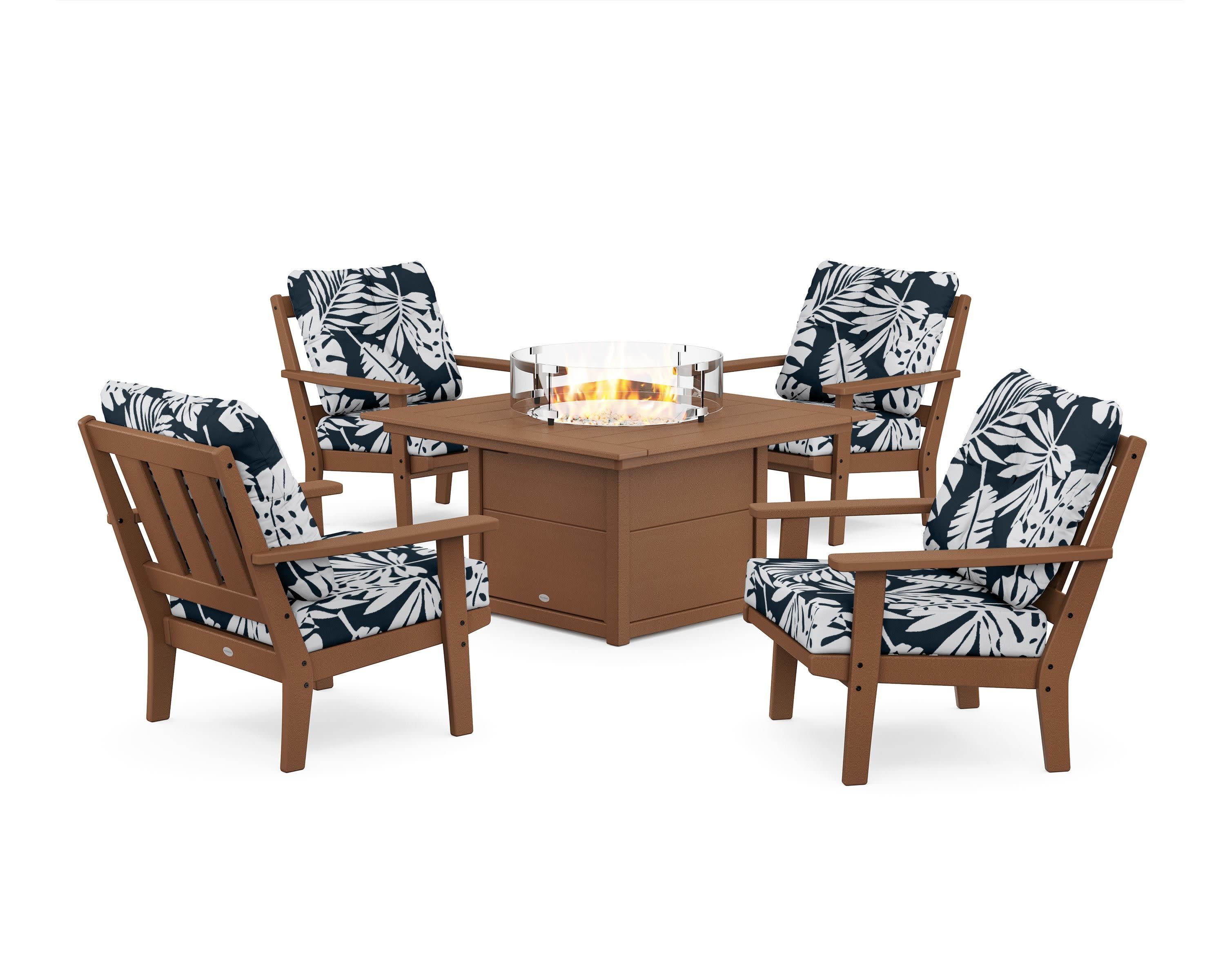 Oxford 5-Piece Deep Seating Set with Fire Pit Table - Image 49