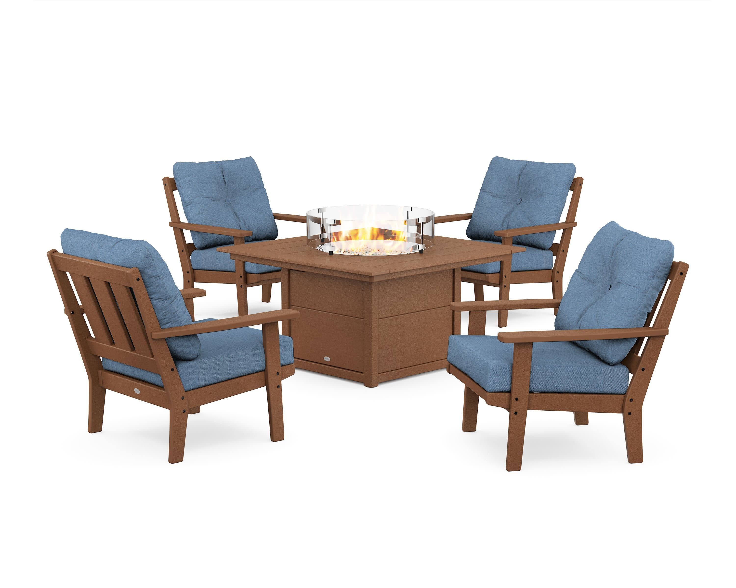 Oxford 5-Piece Deep Seating Set with Fire Pit Table - Image 50