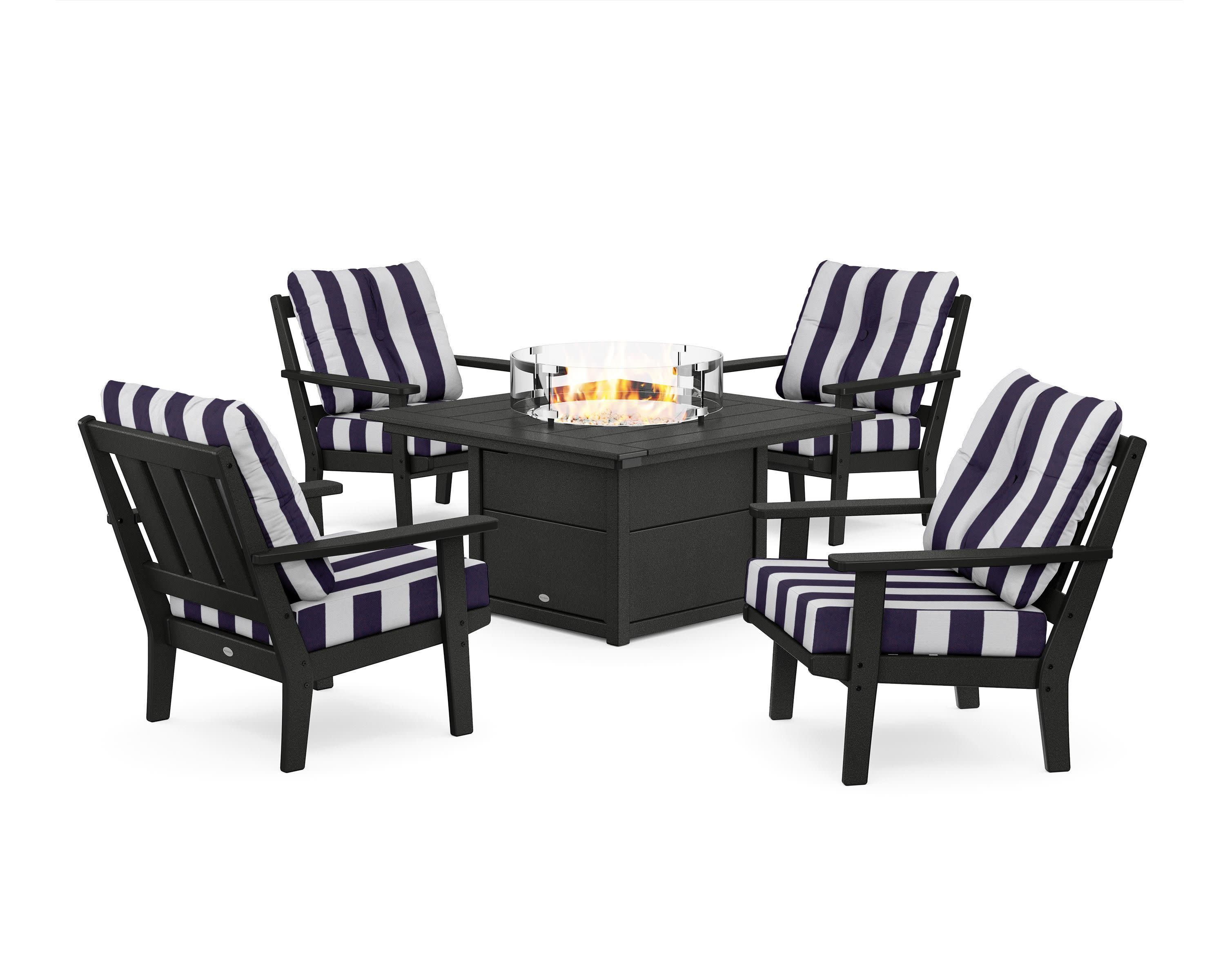 Oxford 5-Piece Deep Seating Set with Fire Pit Table - Image 51