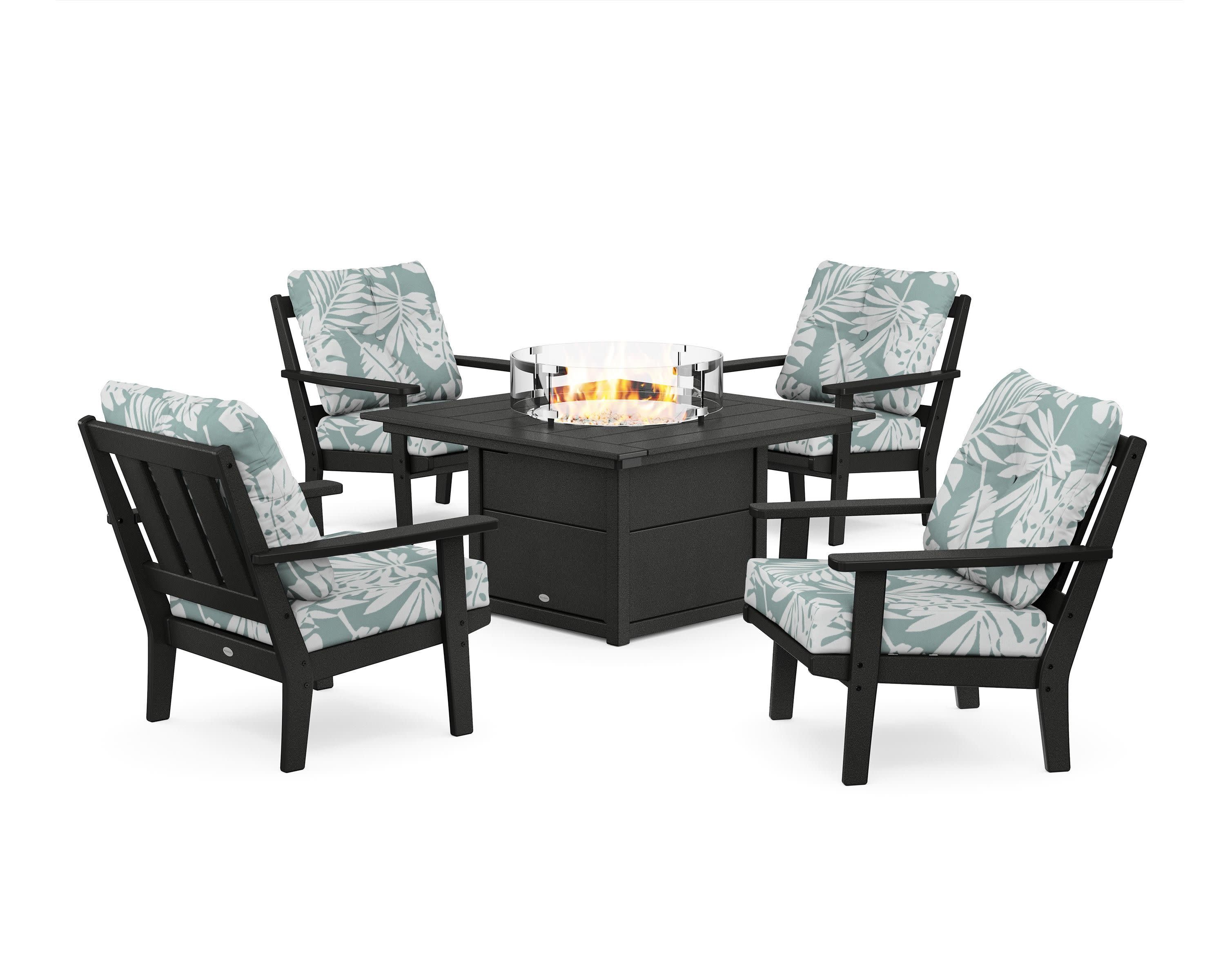 Oxford 5-Piece Deep Seating Set with Fire Pit Table - Image 60