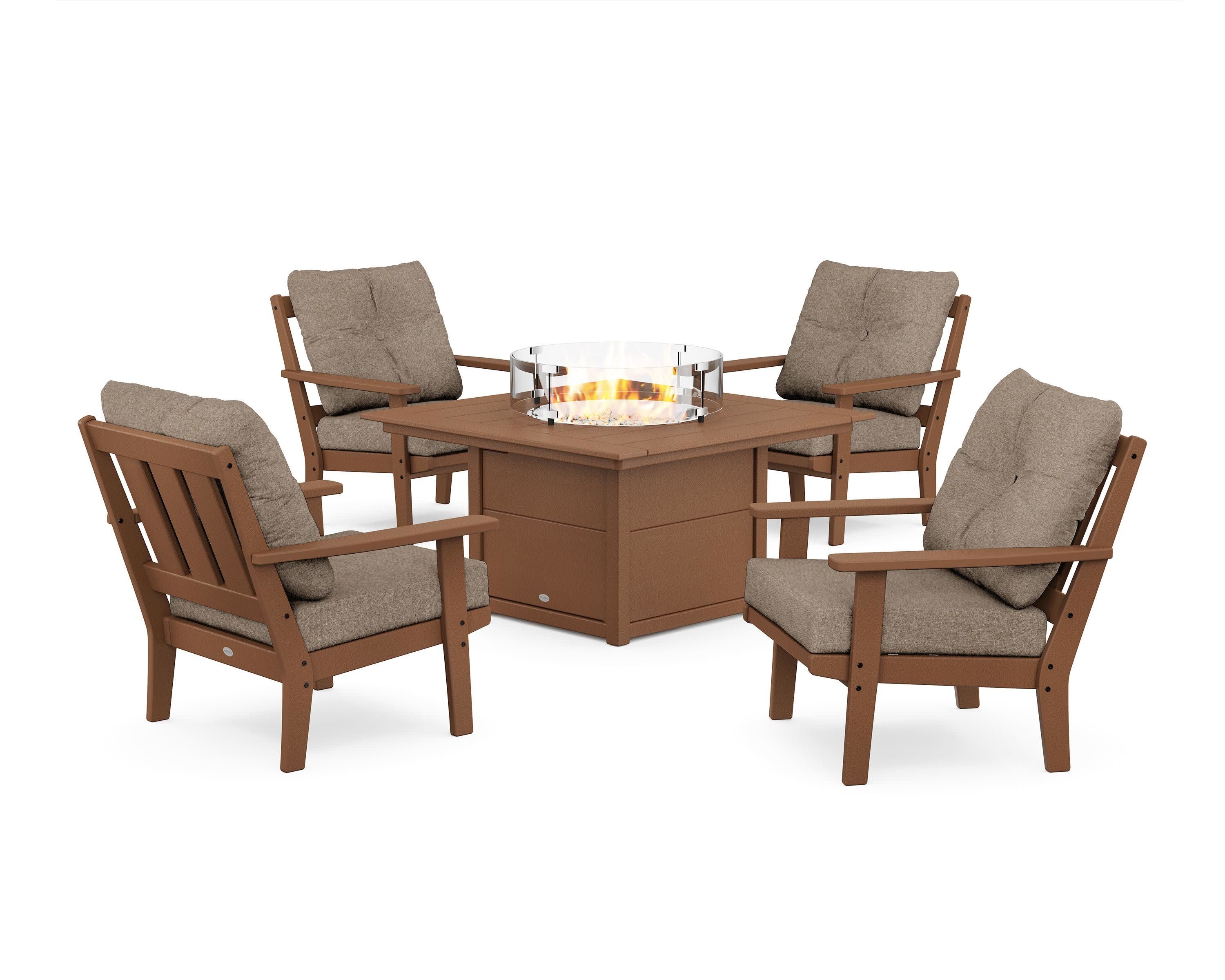 Oxford 5-Piece Deep Seating Set with Fire Pit Table - Image 80