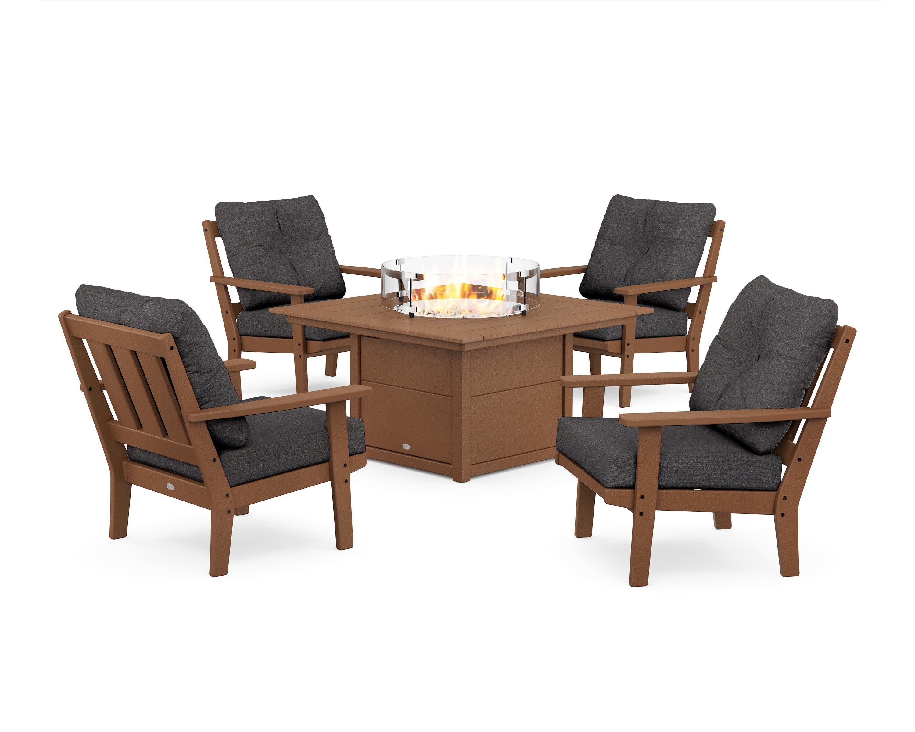 Oxford 5-Piece Deep Seating Set with Fire Pit Table - Image 86