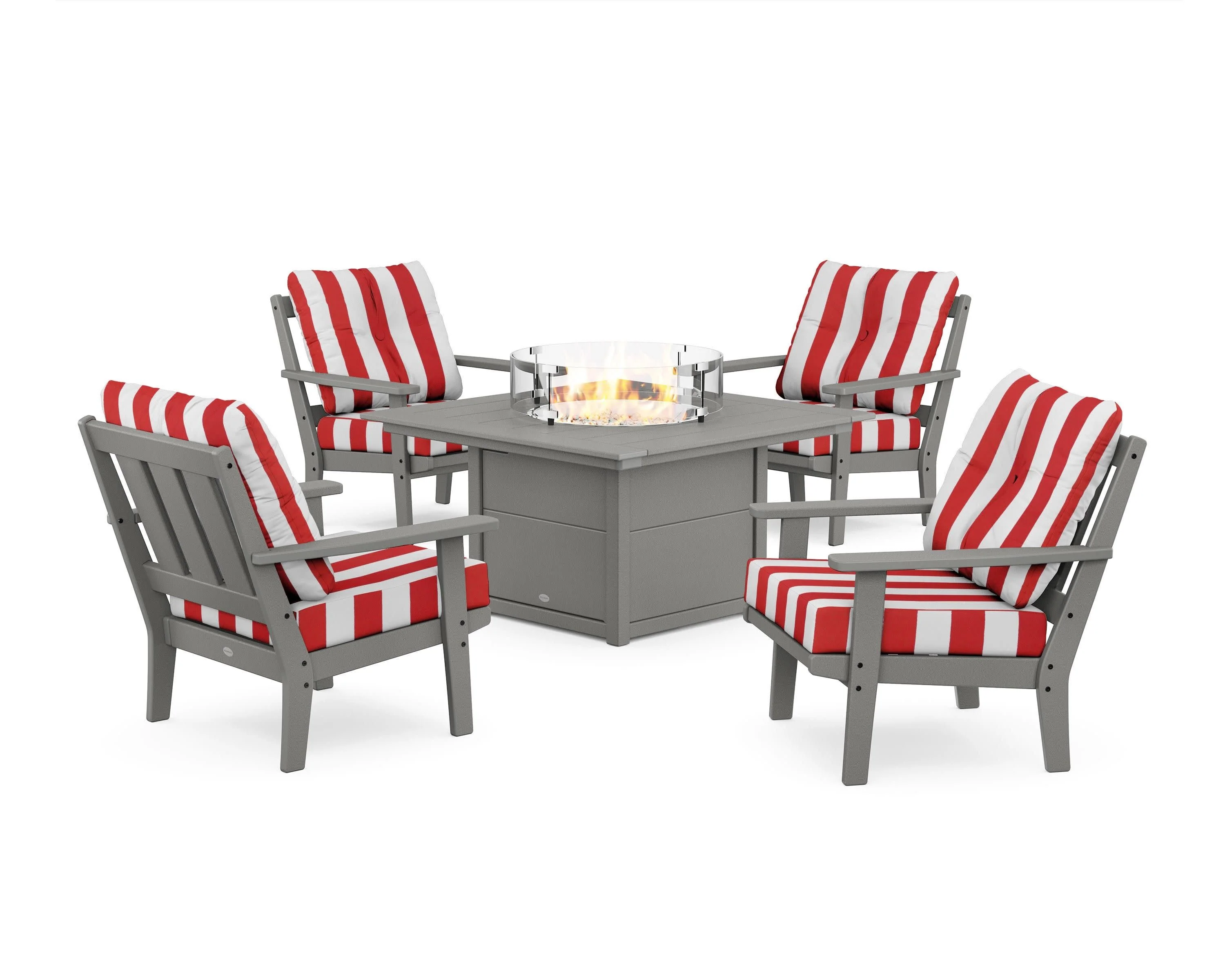 Oxford 5-Piece Deep Seating Set with Fire Pit Table - Image 89