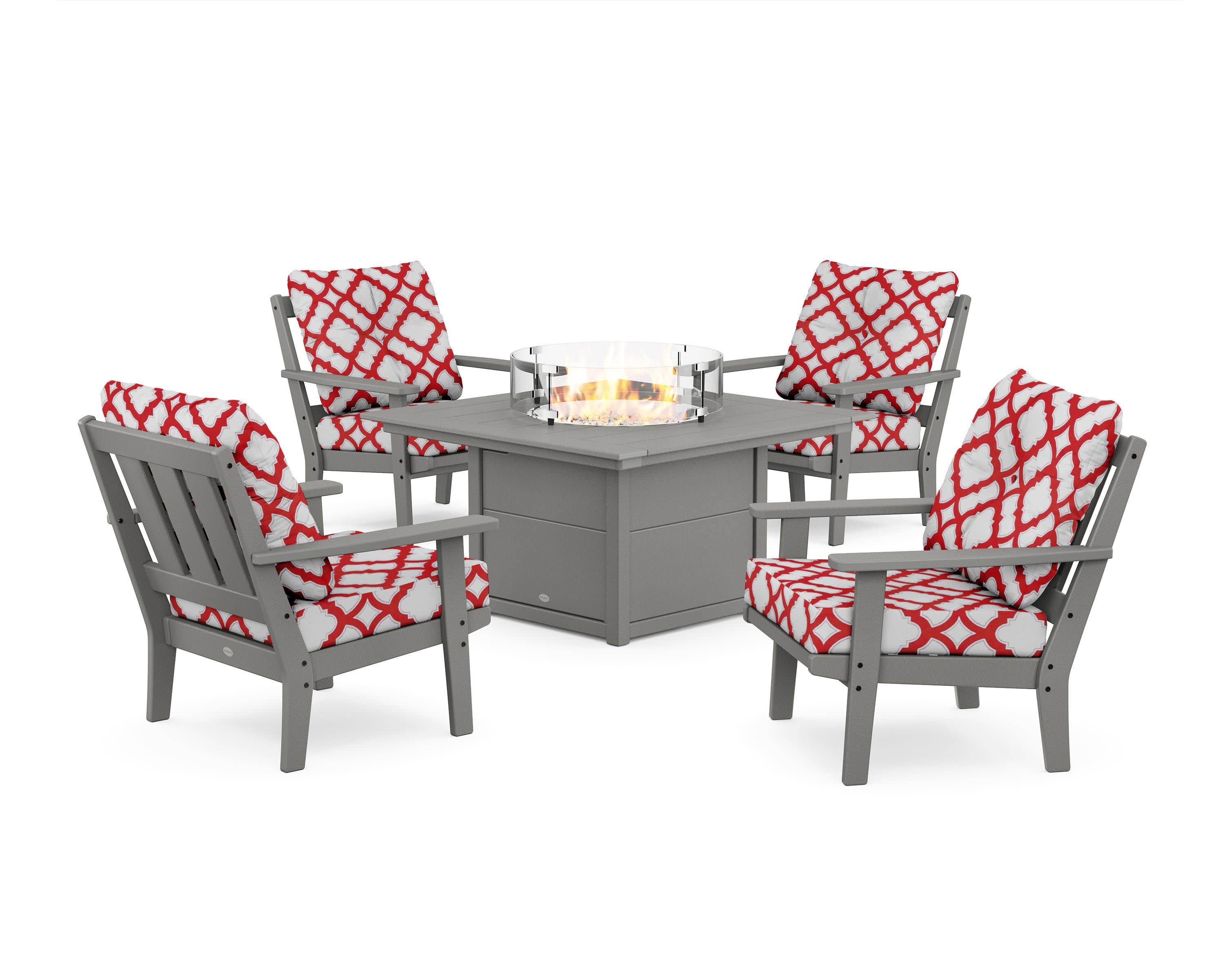 Oxford 5-Piece Deep Seating Set with Fire Pit Table - Image 93