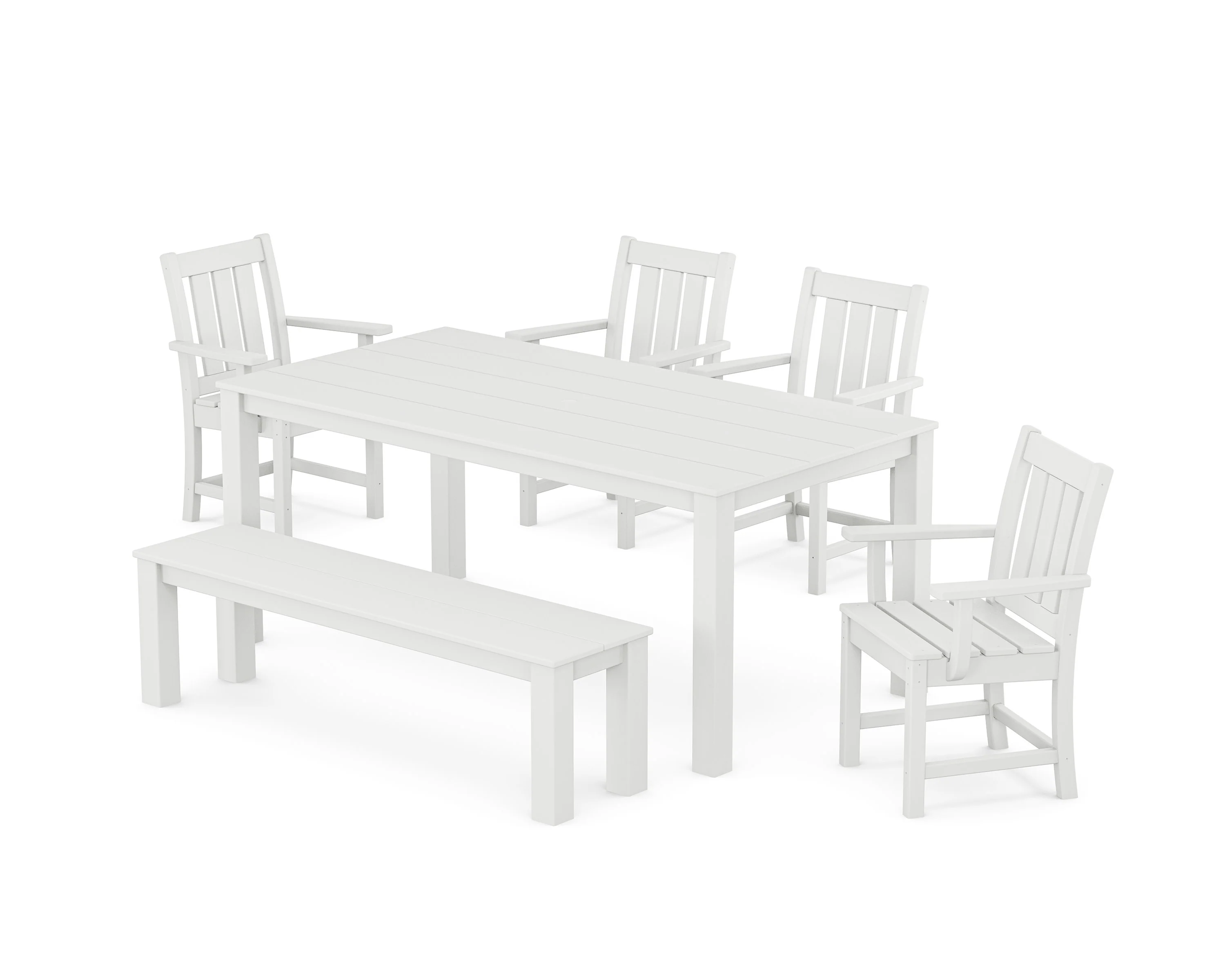 Oxford 6-Piece Parsons Dining Set with Bench - Image 4