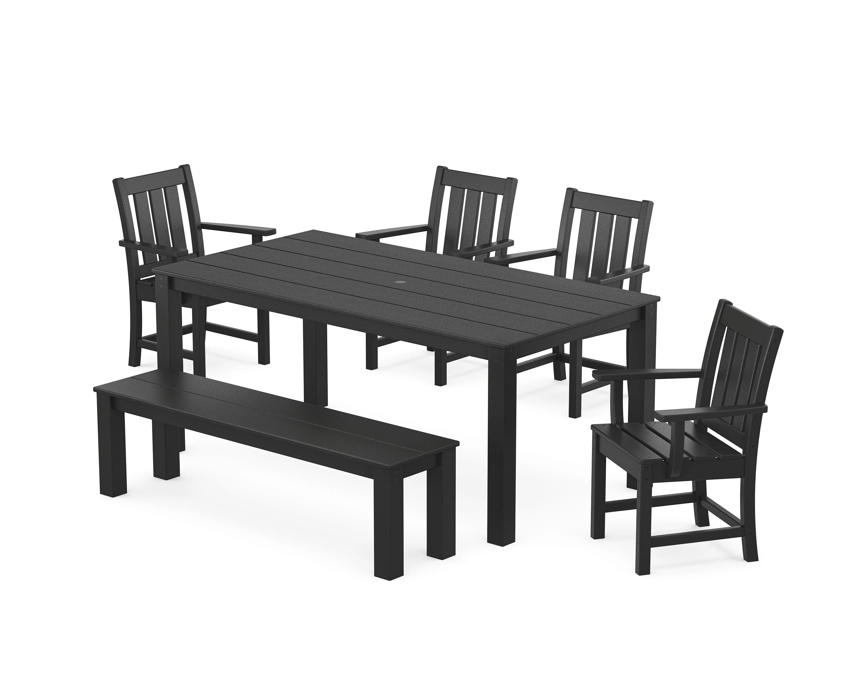 Oxford 6-Piece Parsons Dining Set with Bench - Image 5
