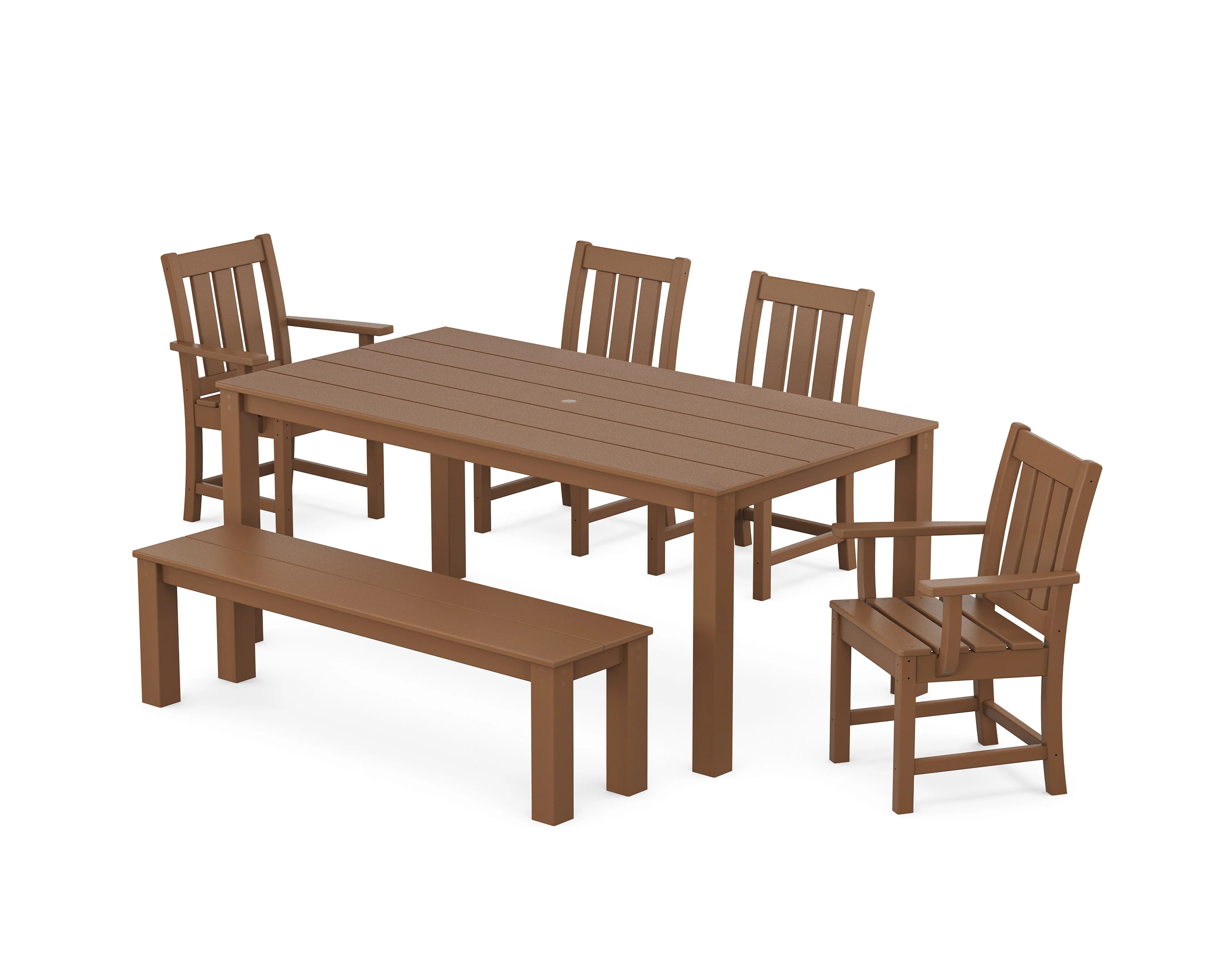 Oxford 6-Piece Parsons Dining Set with Bench - Image 4