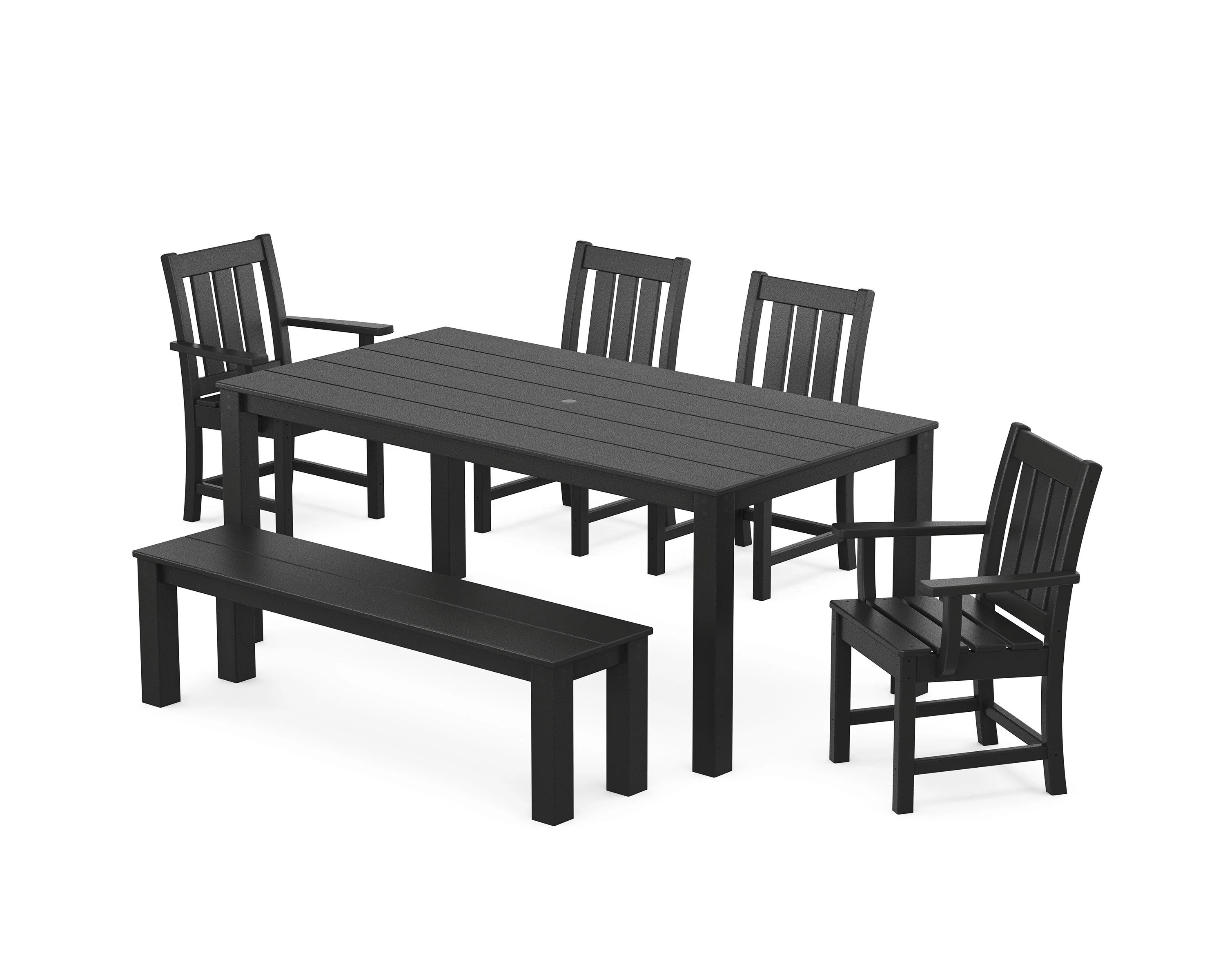 Oxford 6-Piece Parsons Dining Set with Bench - Image 8