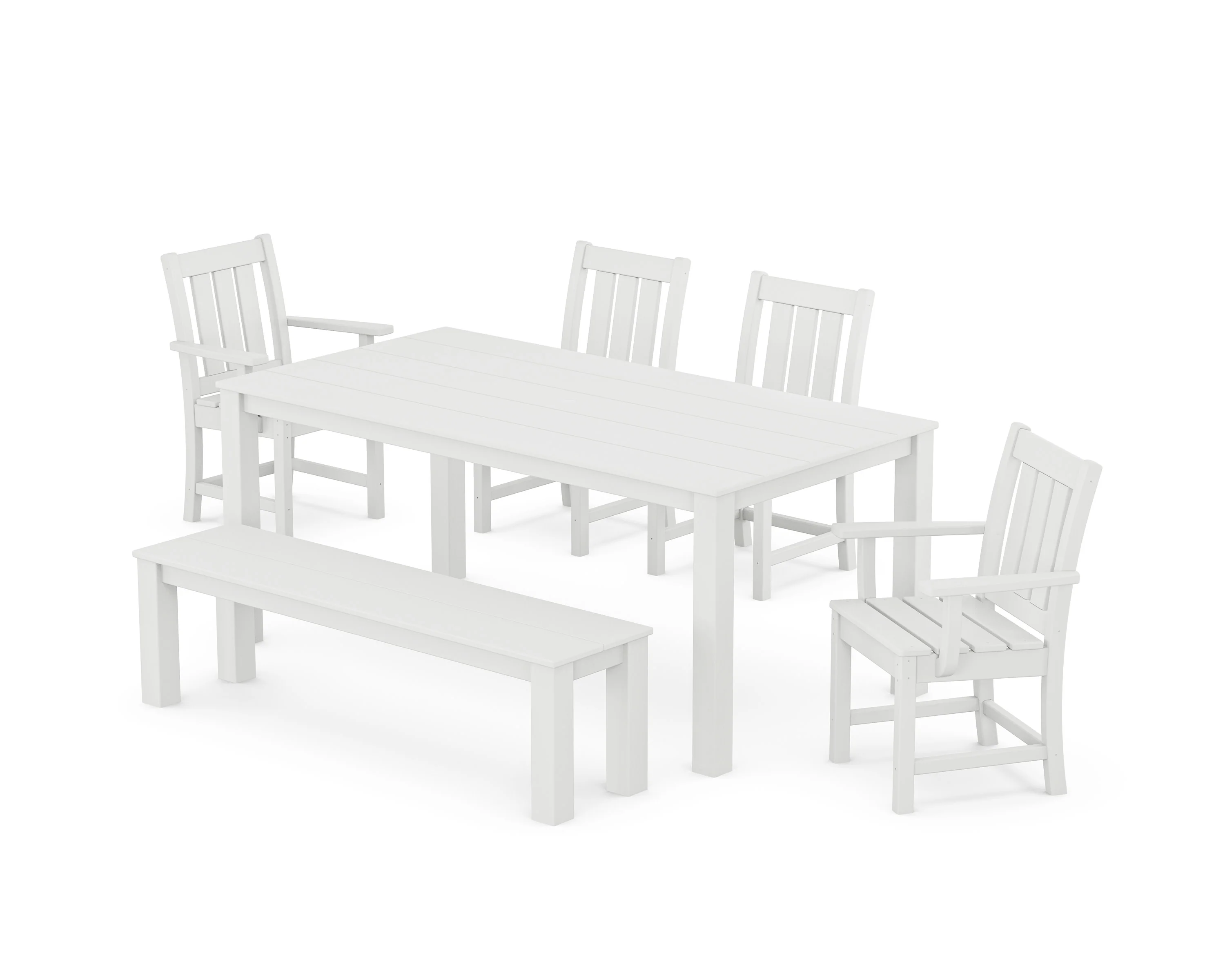 Oxford 6-Piece Parsons Dining Set with Bench - Image 9