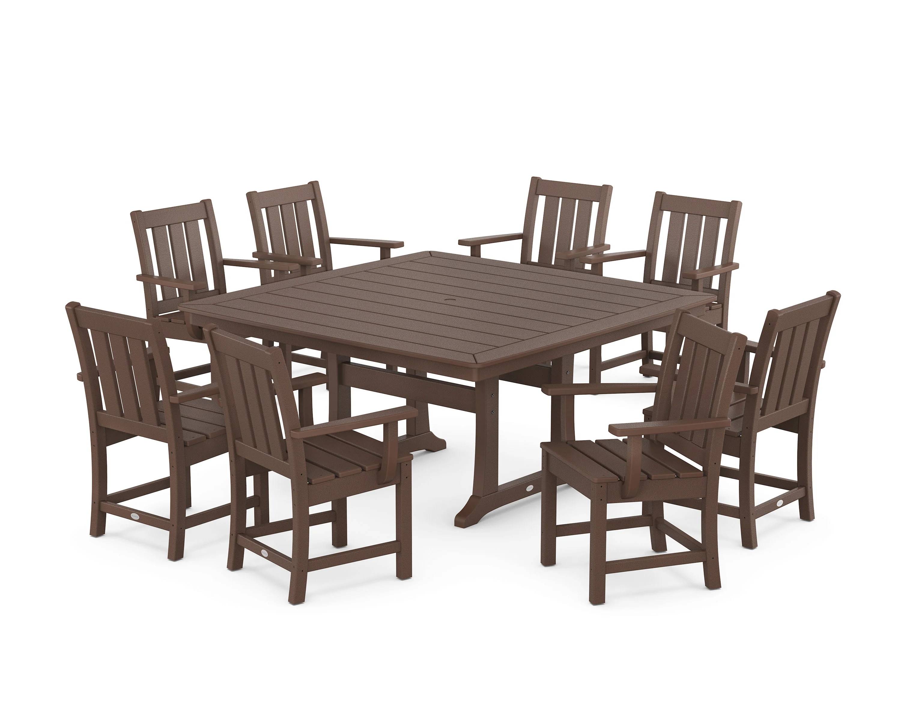Oxford 9-Piece Square Dining Set with Trestle Legs - Image 5