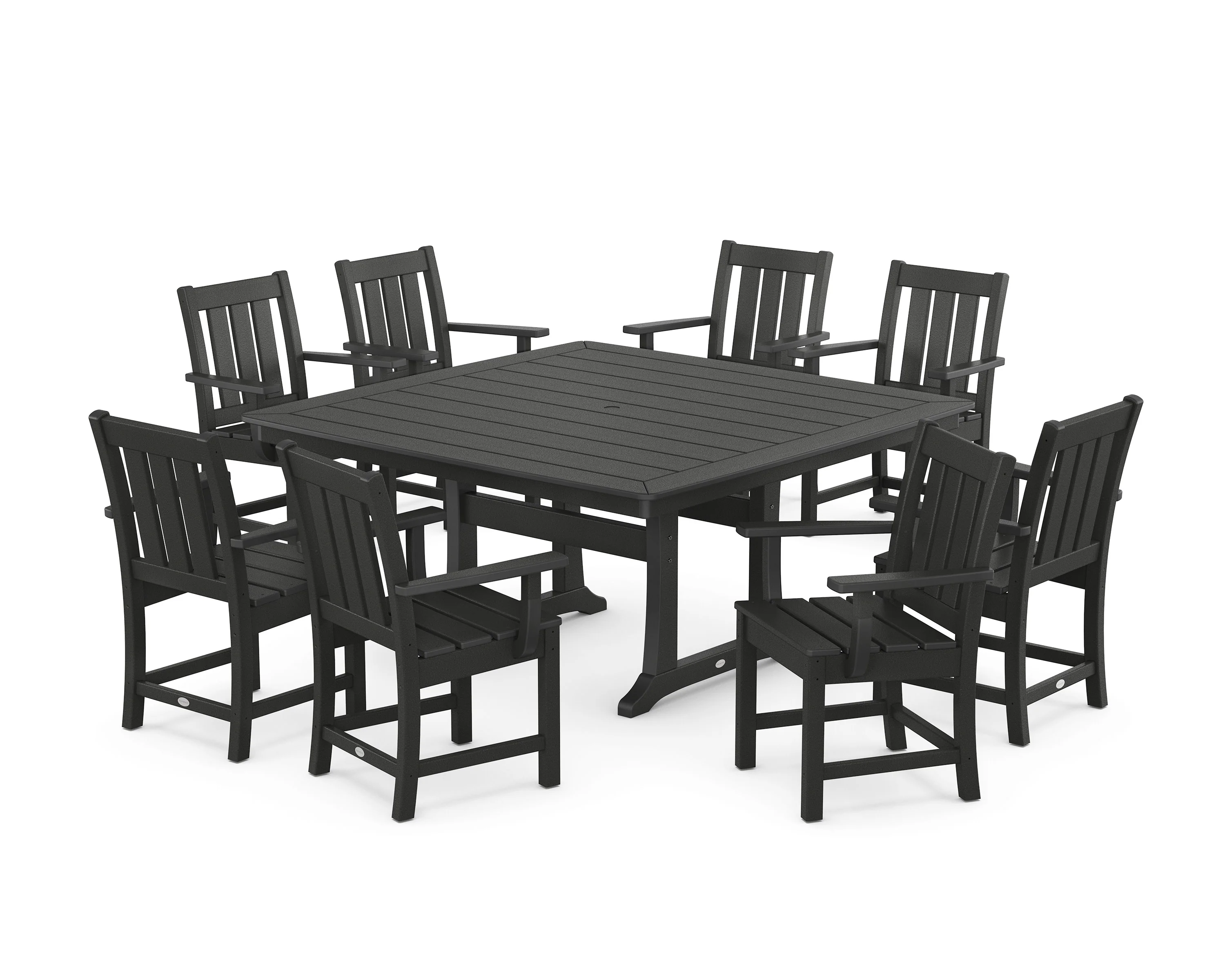 Oxford 9-Piece Square Dining Set with Trestle Legs - Image 9