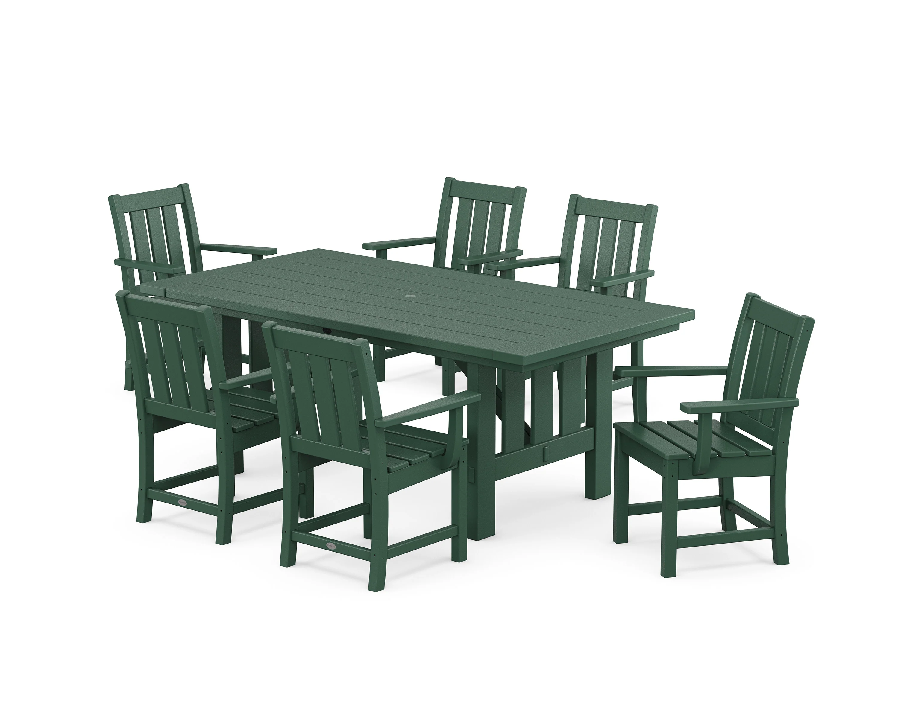 Oxford Arm Chair 7-Piece Mission Dining Set - Image 5