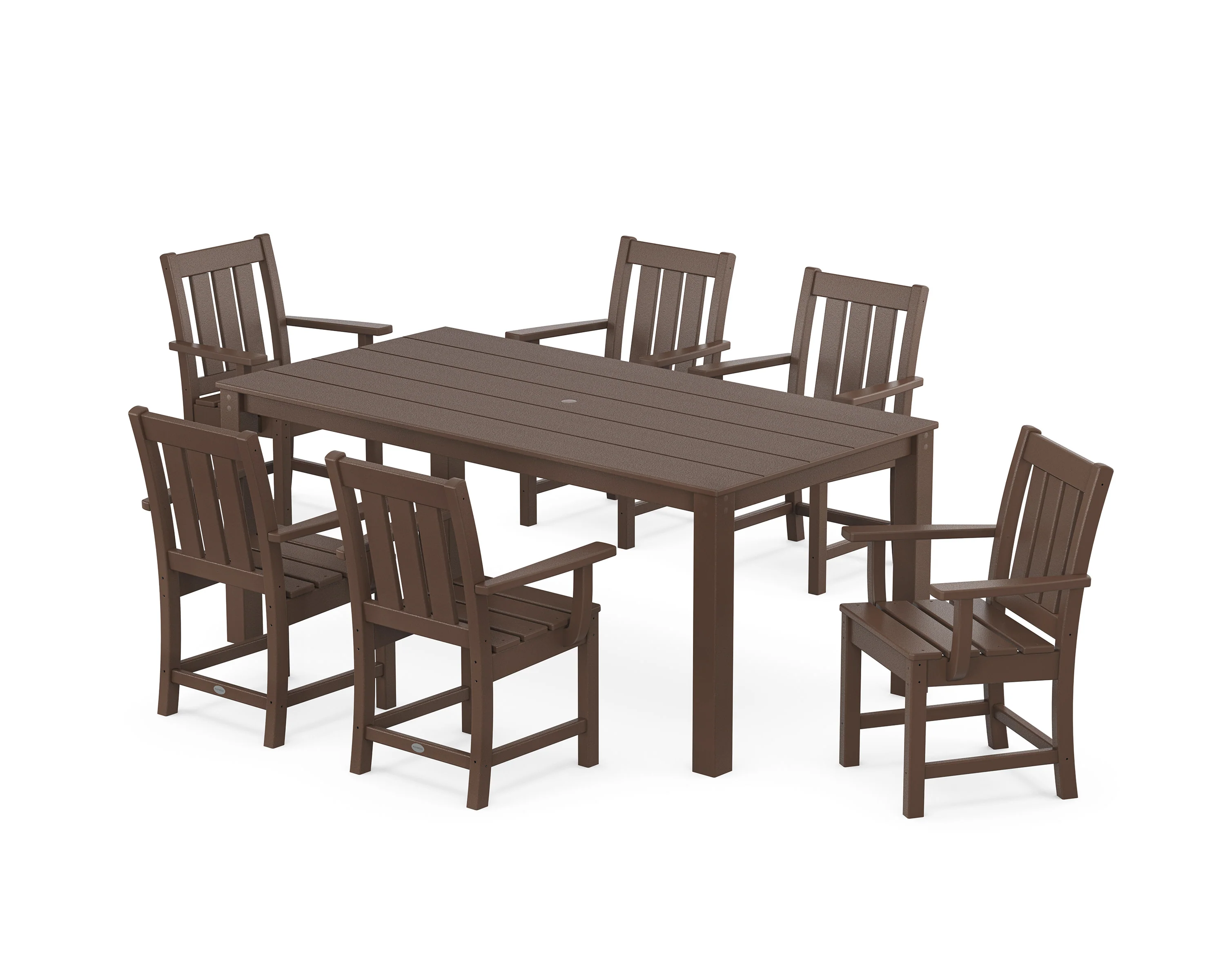 Oxford Arm Chair 7-Piece Parsons Dining Set - Image 4