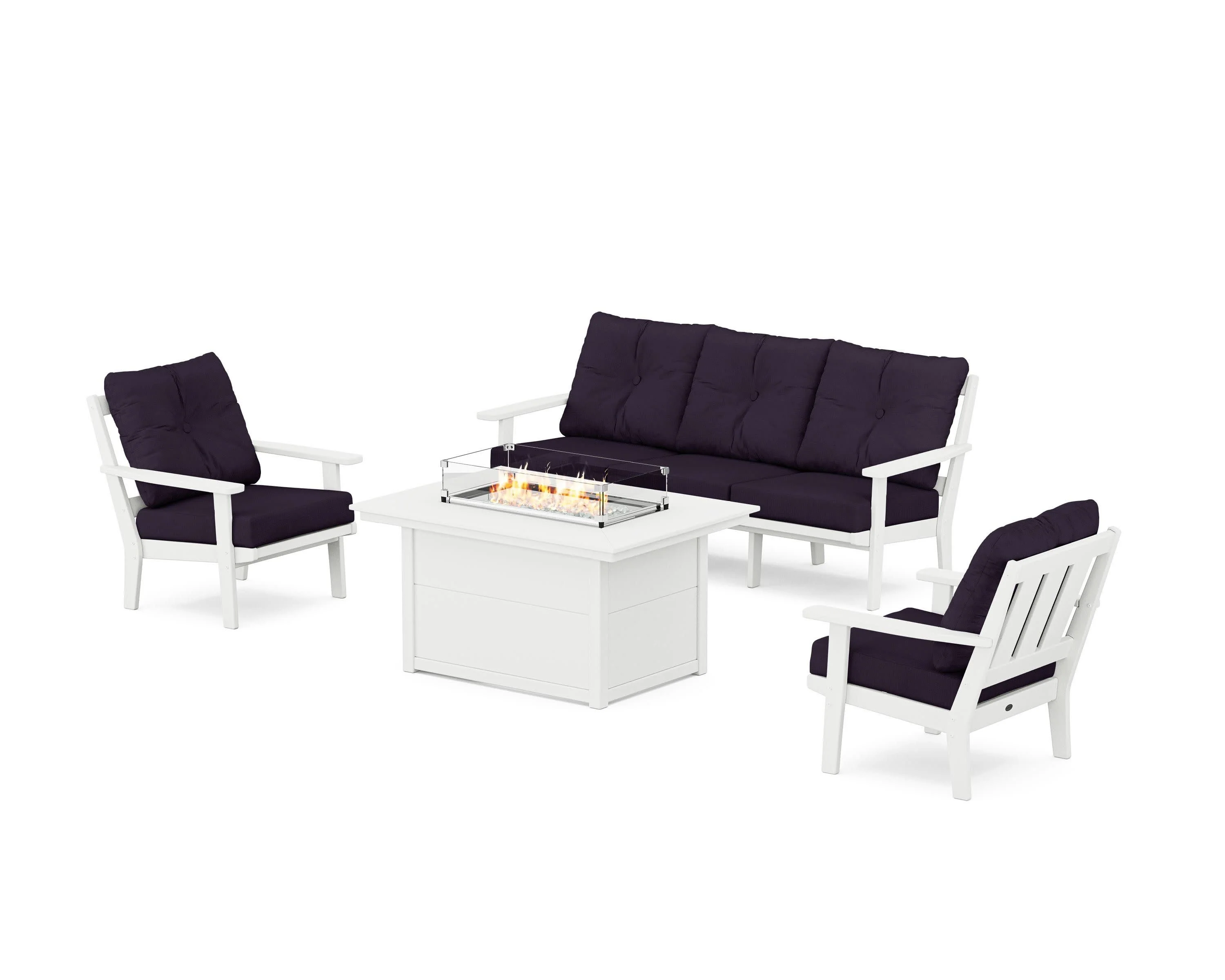 Oxford Deep Seating Fire Pit Table Set - Image 131