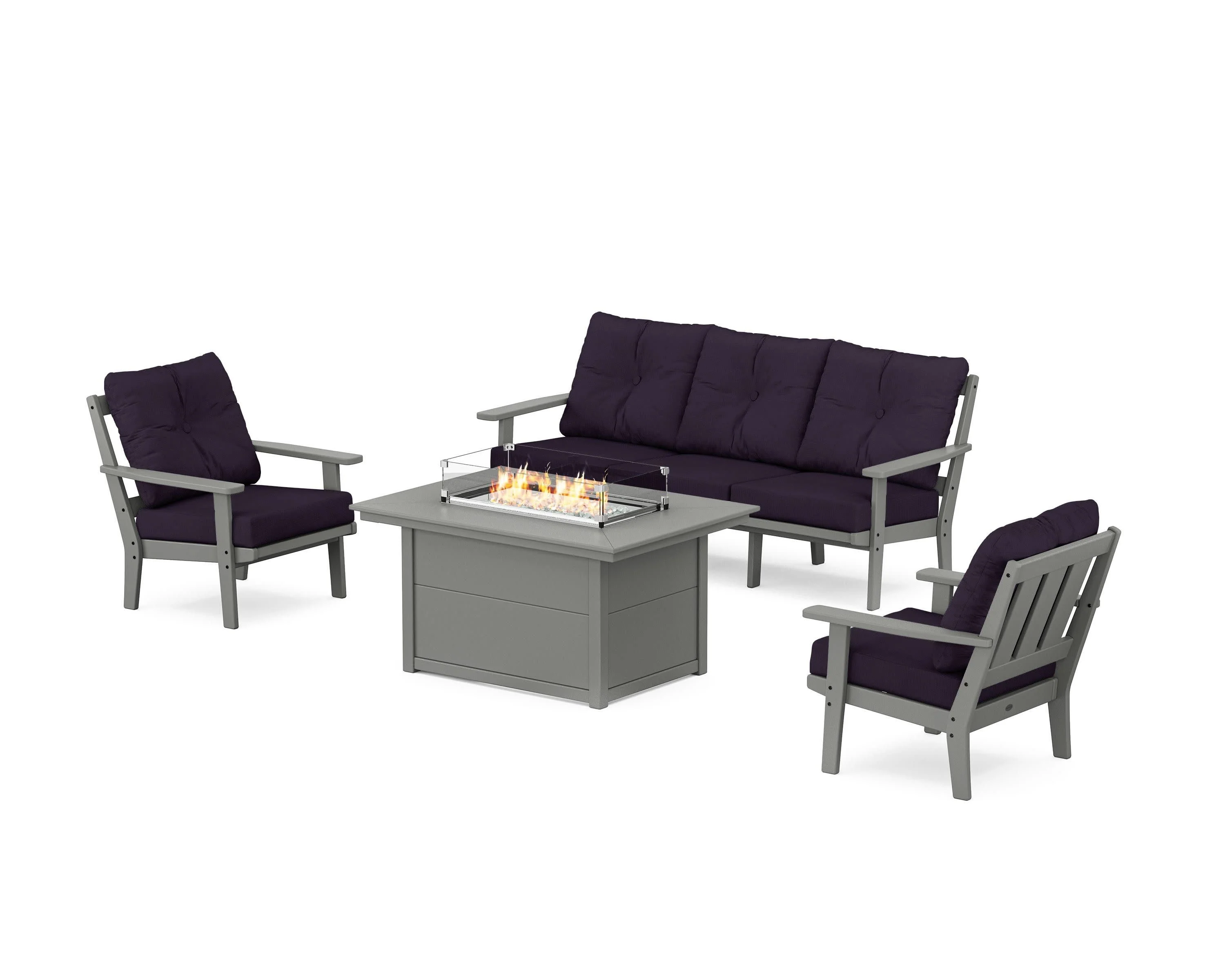 Oxford Deep Seating Fire Pit Table Set - Image 151